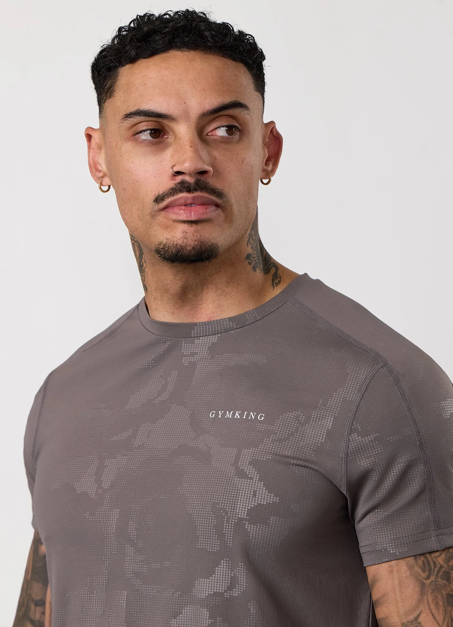 Gym King Debossed Camo Tee - Rustic Taupe sold by The Gym King product image thumbnail 4