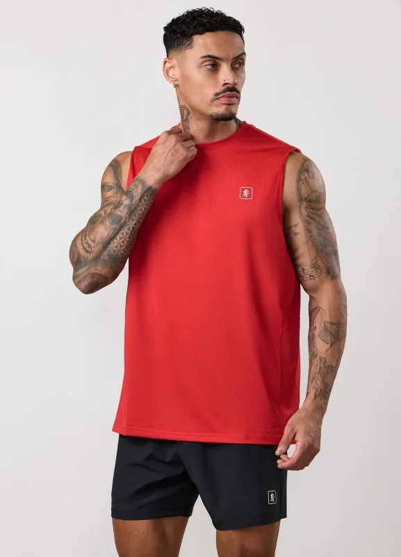 Gym King Apex Performance Vest - Signal Red sold by The Gym King