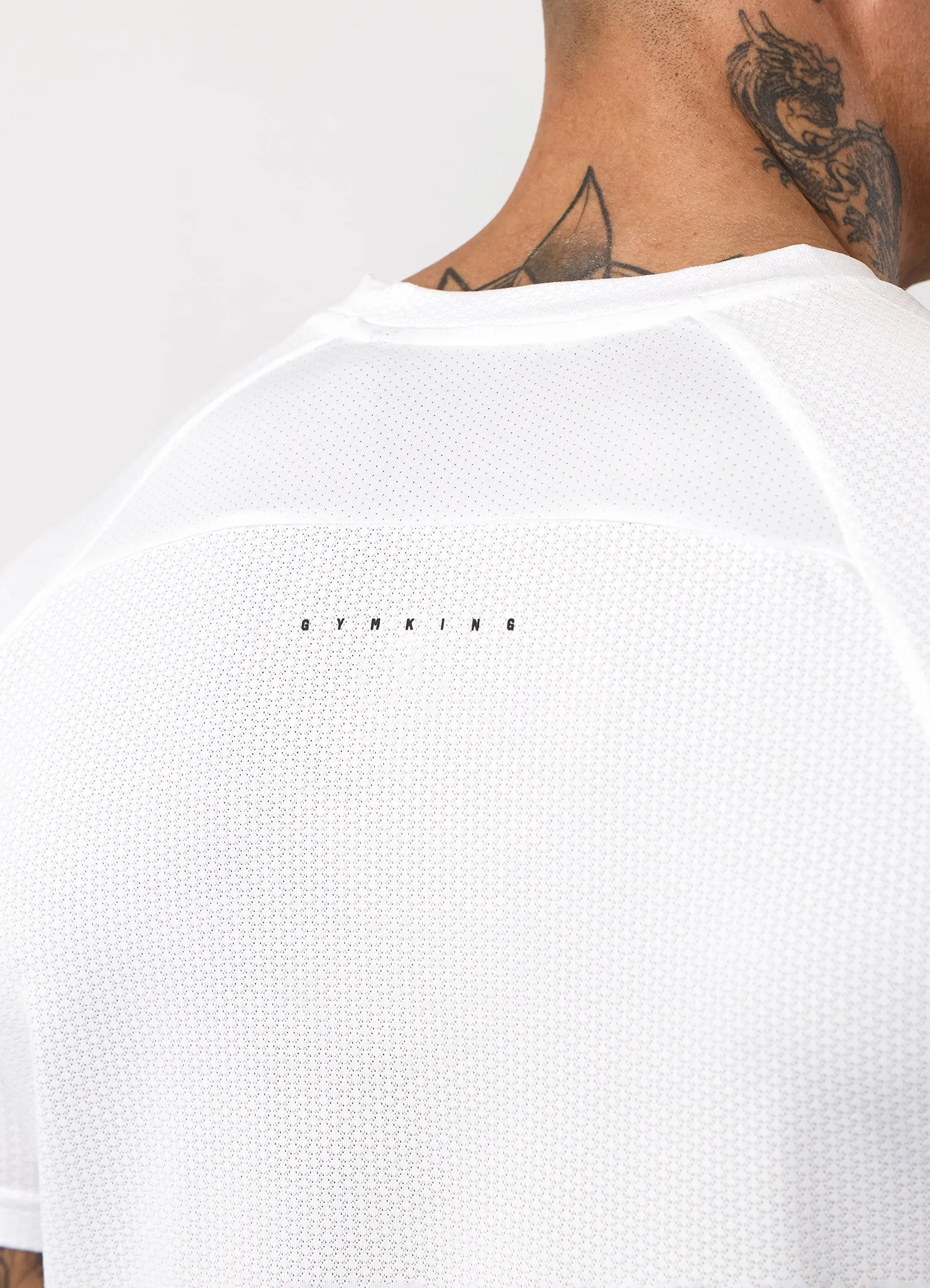 Gym King Apex Performance Tee - White sold by The Gym King product image thumbnail 4