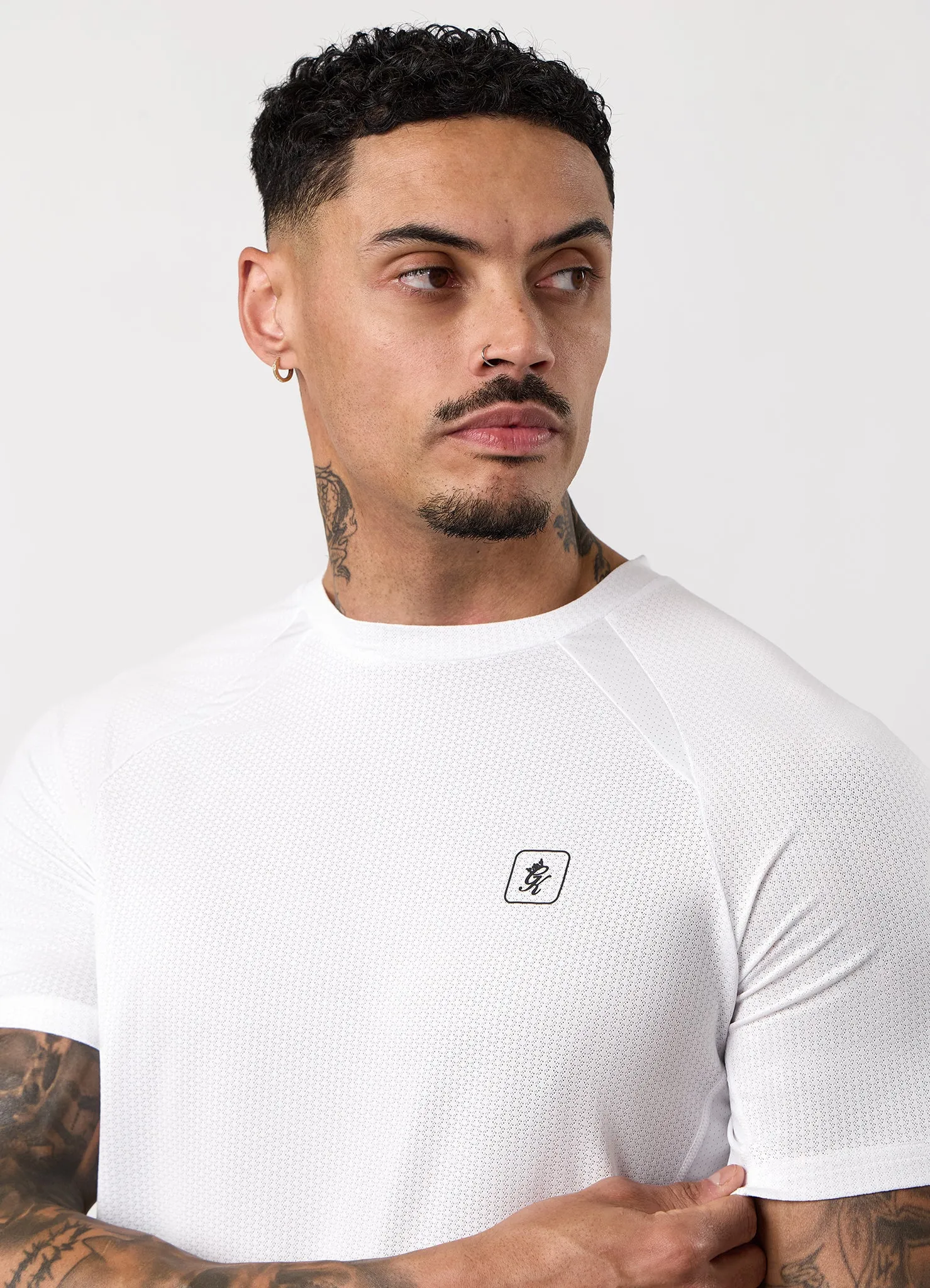 Gym King Apex Performance Tee - White sold by The Gym King product image thumbnail 5