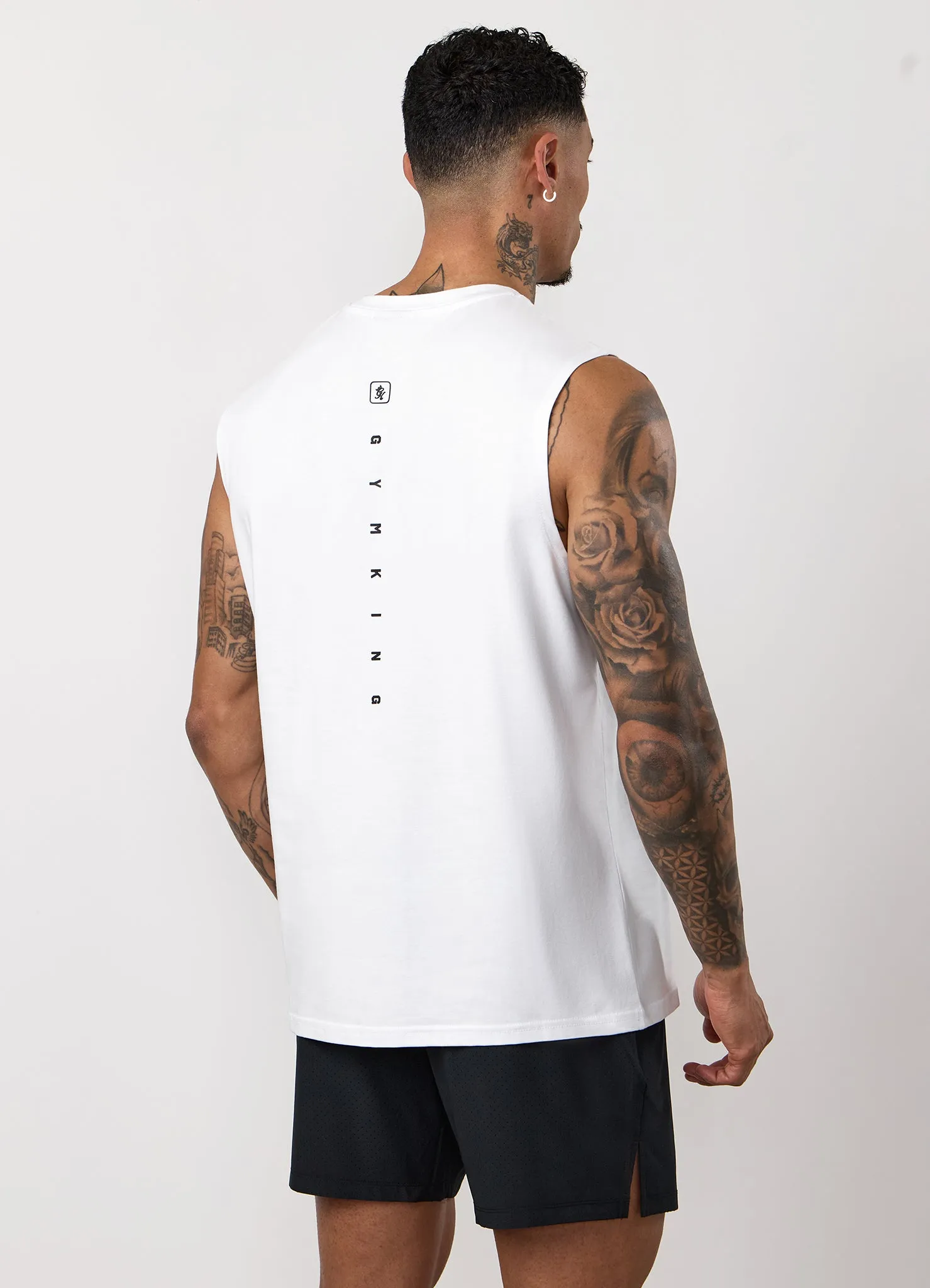 Gym King Apex Jersey Vest - White sold by The Gym King product image thumbnail 3