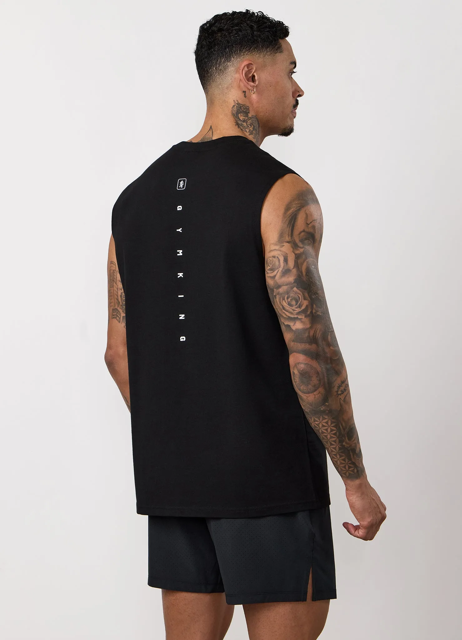 Gym King Apex Jersey Vest - Black sold by The Gym King