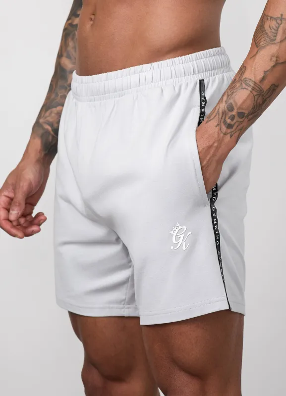 Gym King Taped Jersey Short - Light Grey made by The Gym King