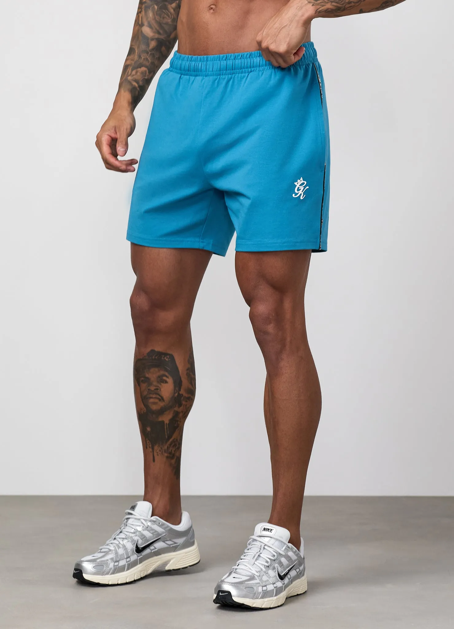 Gym King Taped Jersey Short - Harbour Teal sold by The Gym King product image thumbnail 3