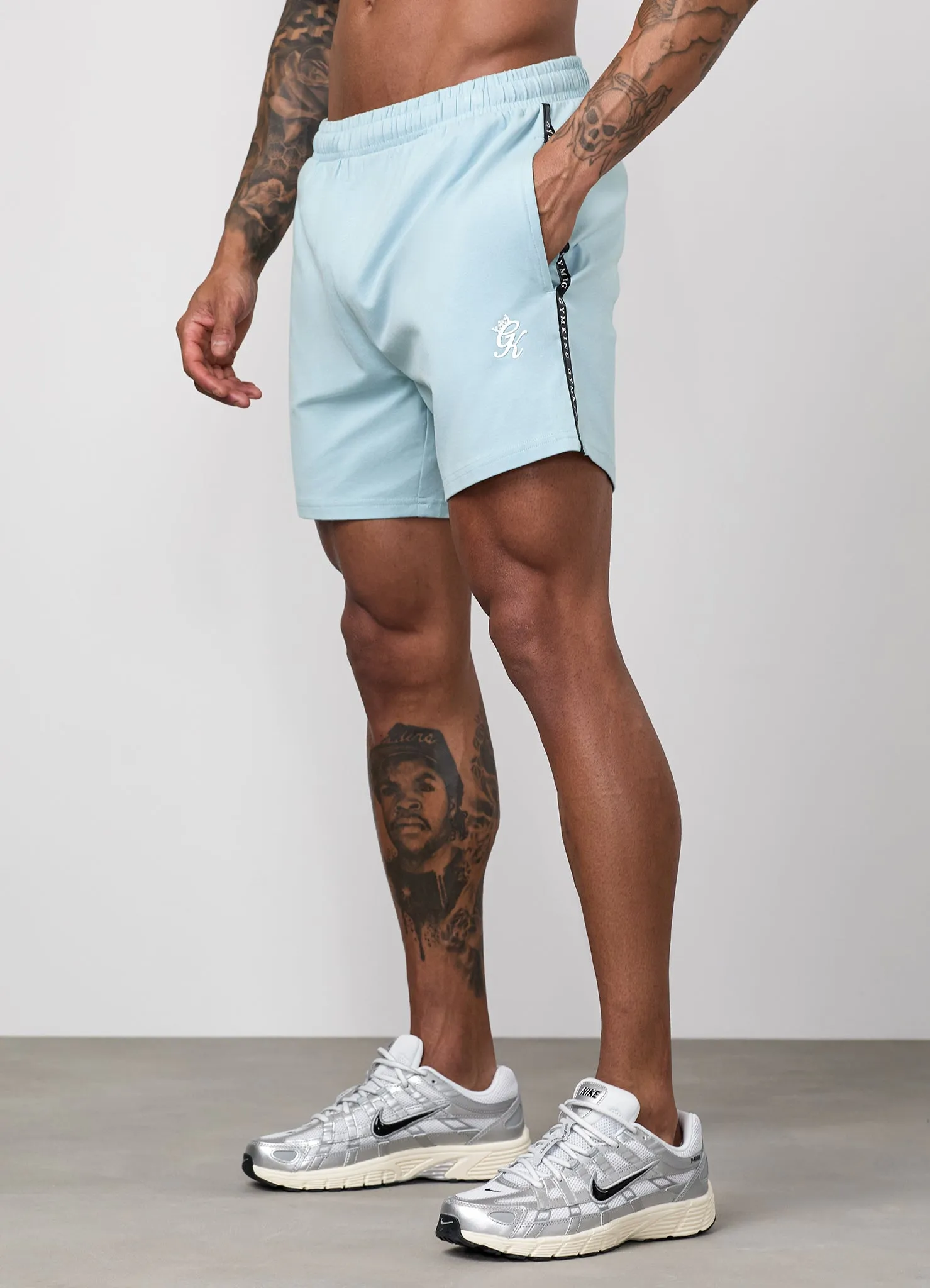 Gym King Taped Jersey Short - Dusky Mint sold by The Gym King product image thumbnail 3