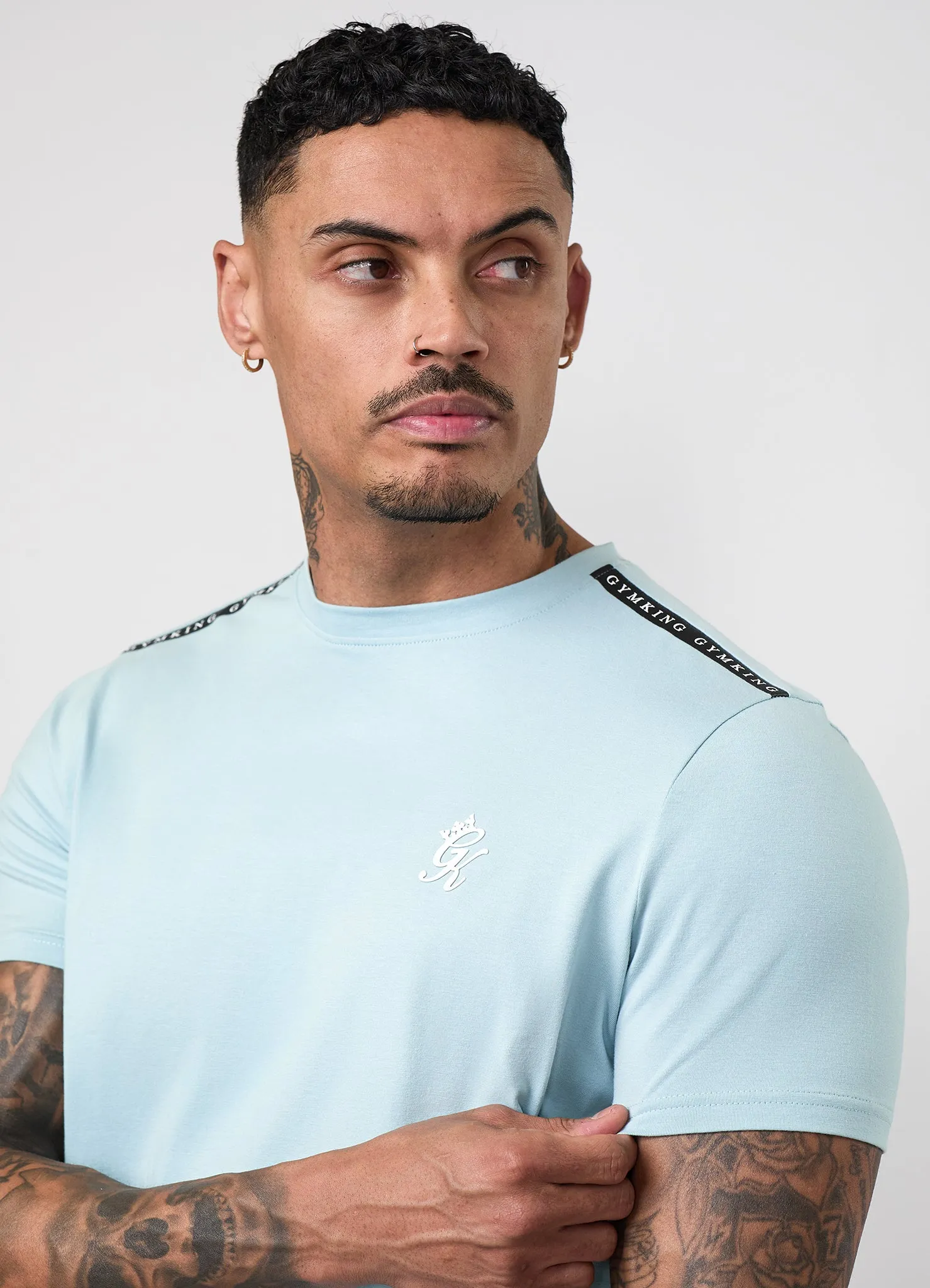 Gym King Taped Jersey Tee - Dusky Mint sold by The Gym King product image thumbnail 4