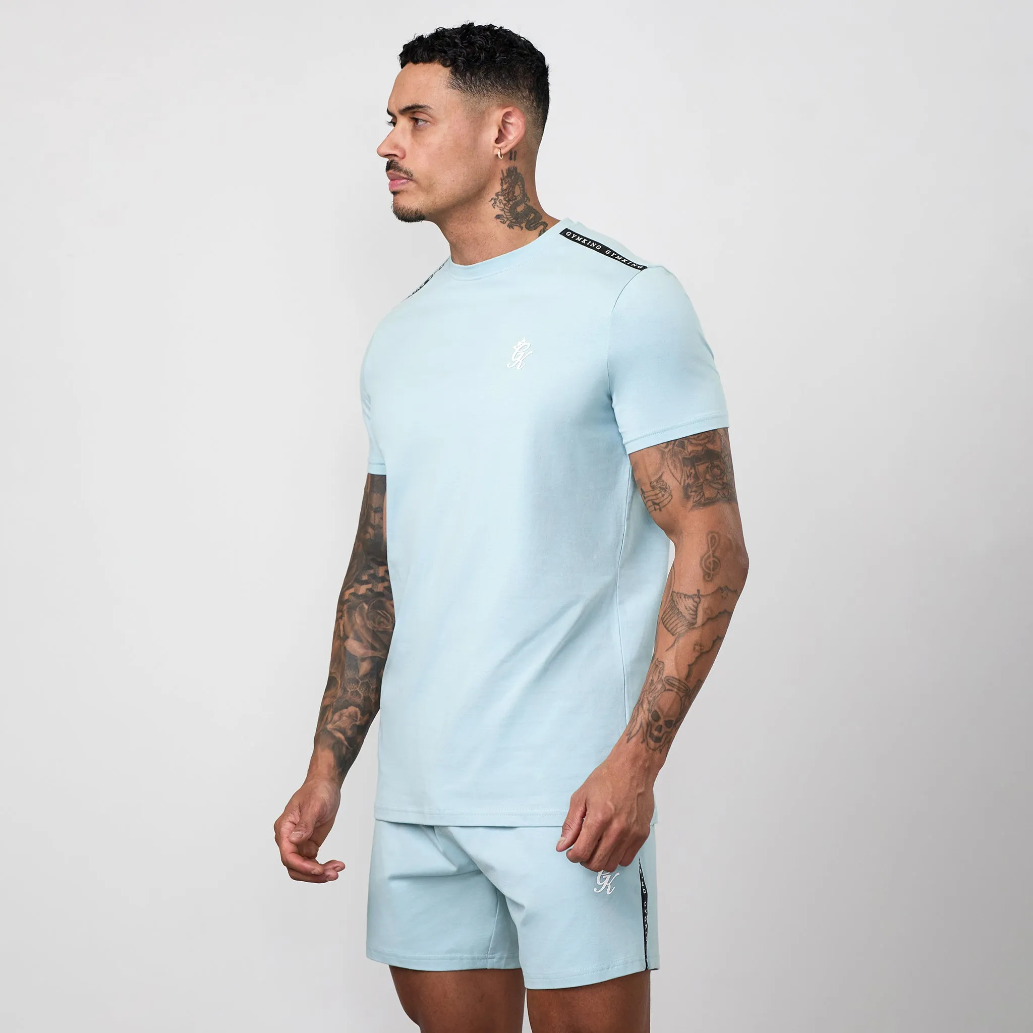 Gym King Taped Jersey Tee - Dusky Mint sold by The Gym King product image thumbnail 2