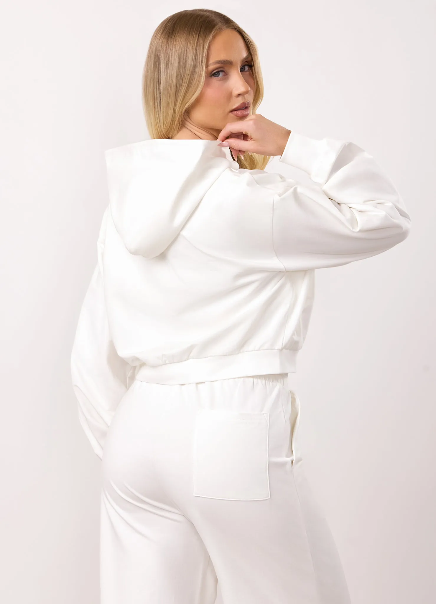 Gym King Victory Loopback Full Zip Tracksuit - Cream sold by The Gym King product image thumbnail 5