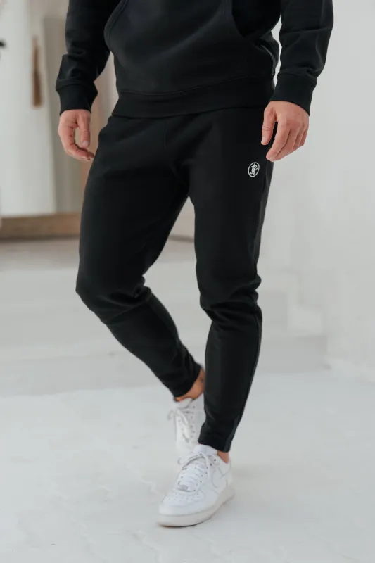 Gym King Pro Logo Jogger - Black/White sold by The Gym King