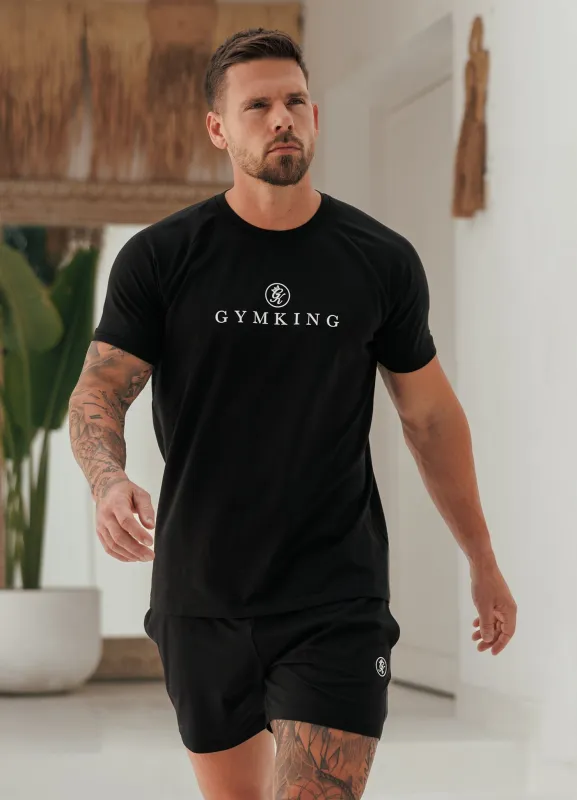 Gym King Pro Logo Tee - Black/White made by The Gym King