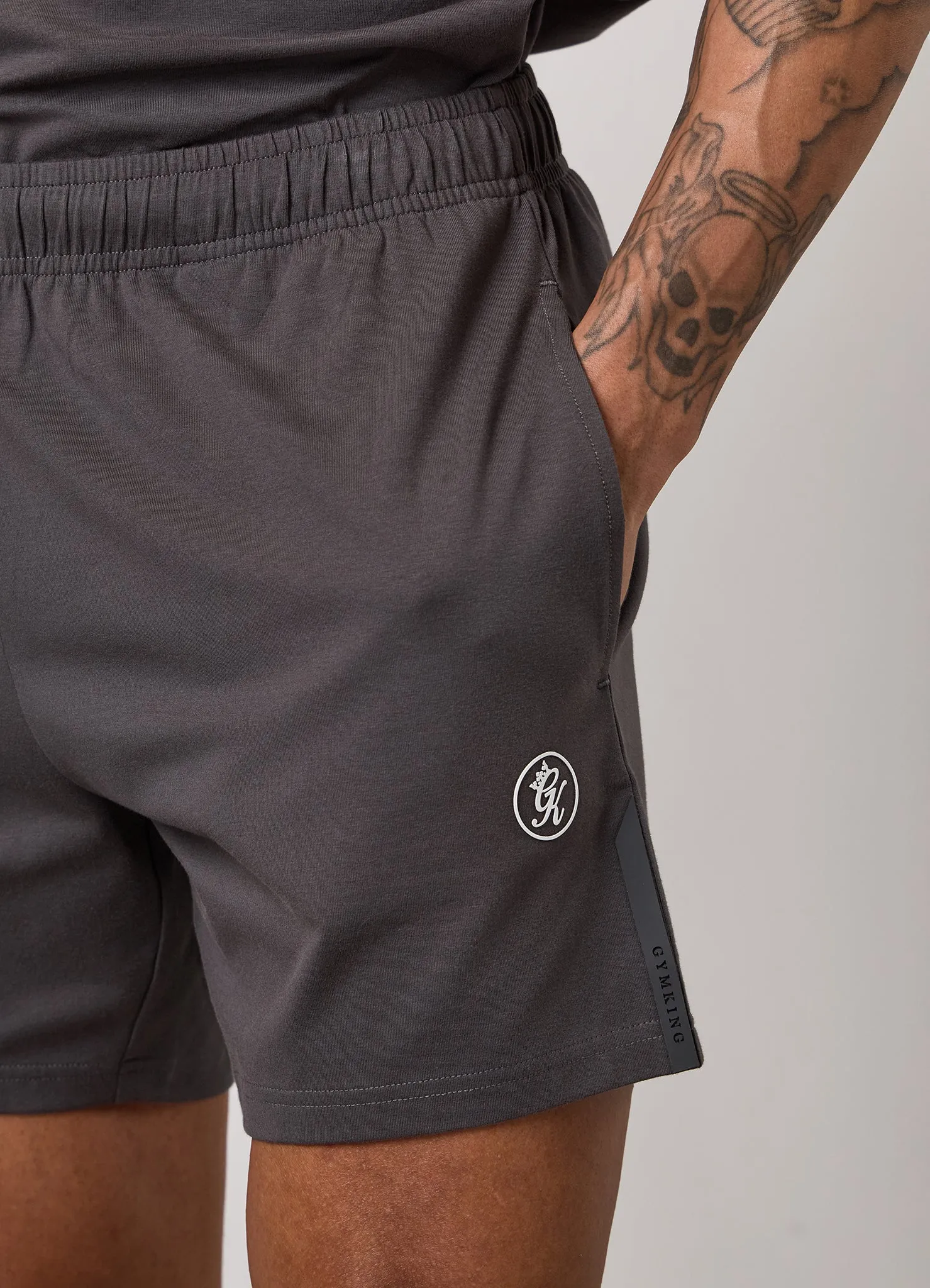 Gym King Pro Logo Jersey 6" Short - Graphite sold by The Gym King product image thumbnail 5