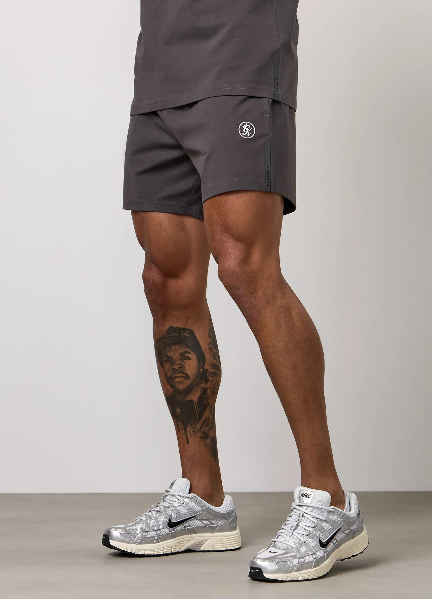 Gym King Pro Logo Jersey 6" Short - Graphite sold by The Gym King product image thumbnail 3