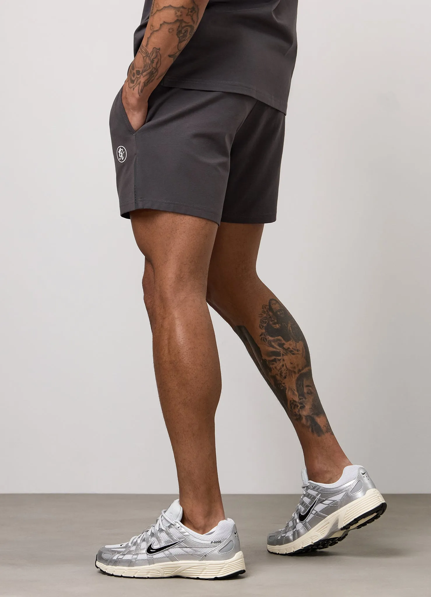 Gym King Pro Logo Jersey 6" Short - Graphite sold by The Gym King product image thumbnail 4