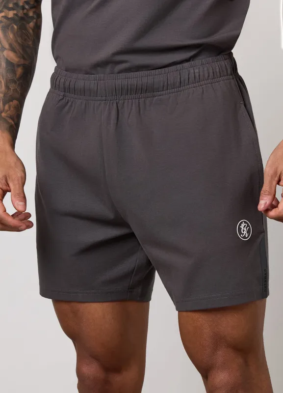 Gym King Pro Logo Jersey 6" Short - Graphite made by The Gym King