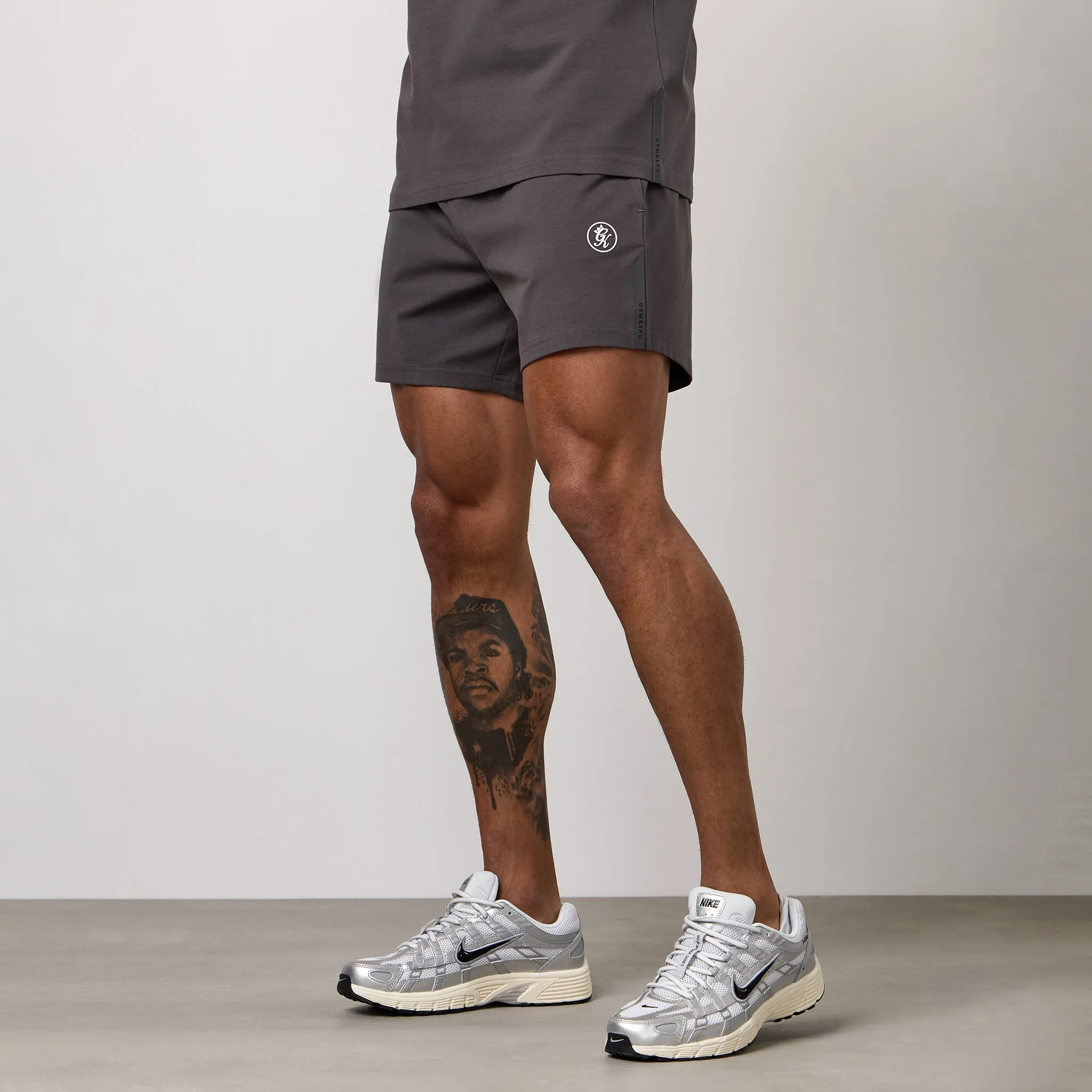 Gym King Pro Logo Jersey 6" Short - Graphite sold by The Gym King product image thumbnail 2