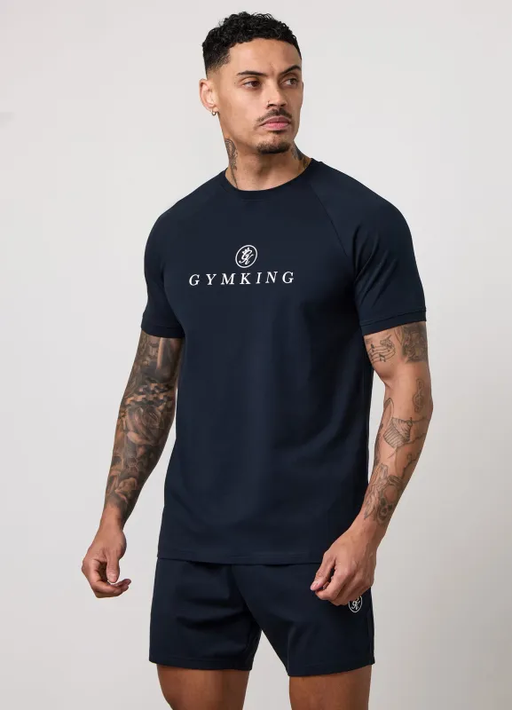 Gym King Pro Logo Tee - Navy sold by The Gym King