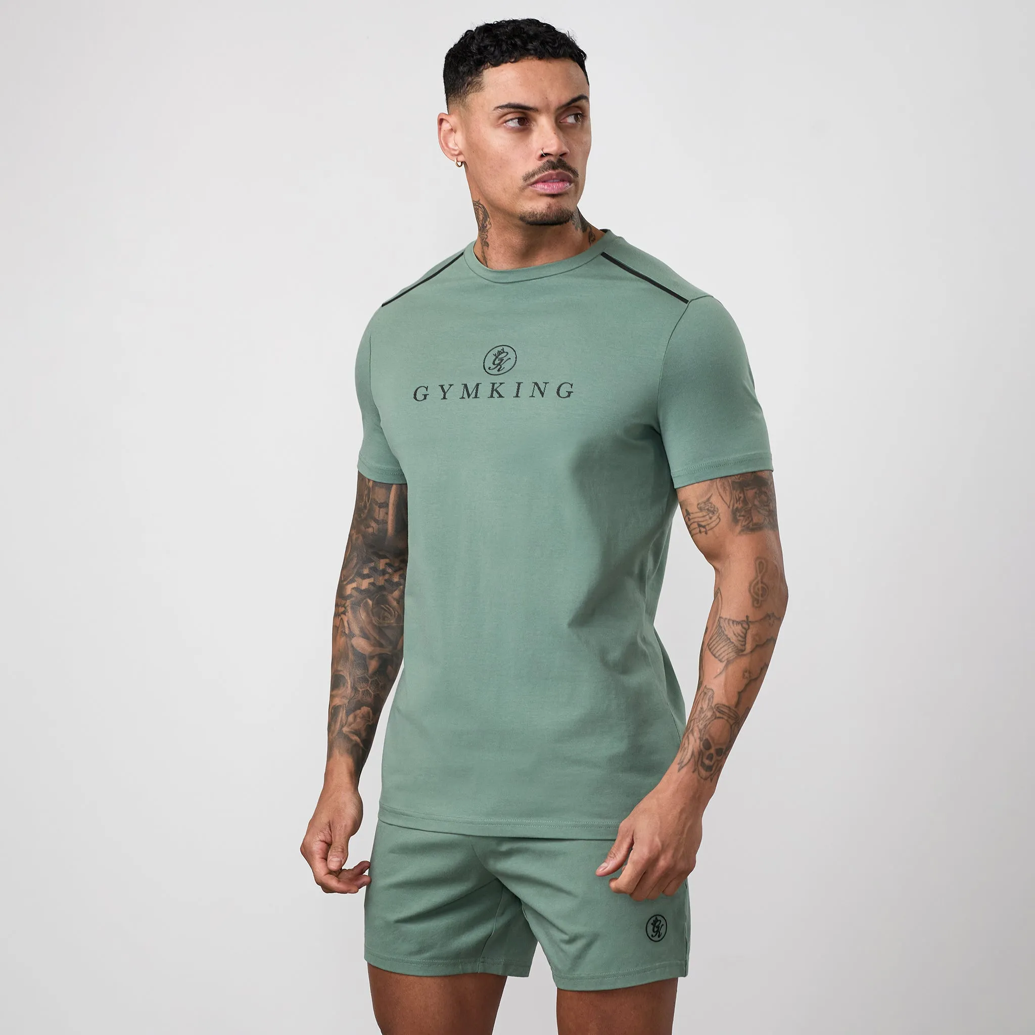 Gym King Pro Logo V2 Jersey Tee - Fern sold by The Gym King product image thumbnail 2