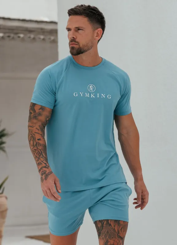 Gym King Pro Logo Tee - Blue sold by The Gym King
