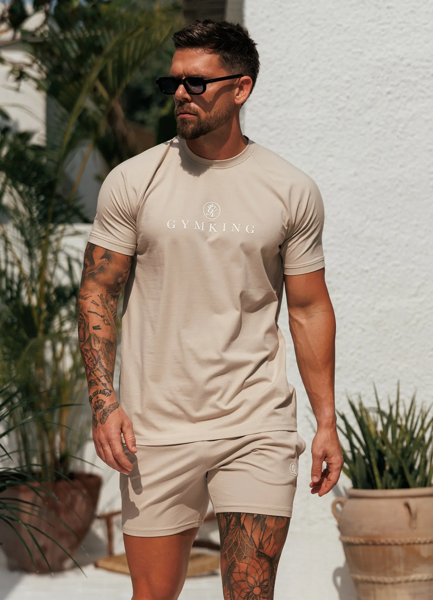 Gym King Pro Logo Tee - Light Stone sold by The Gym King product image thumbnail 4
