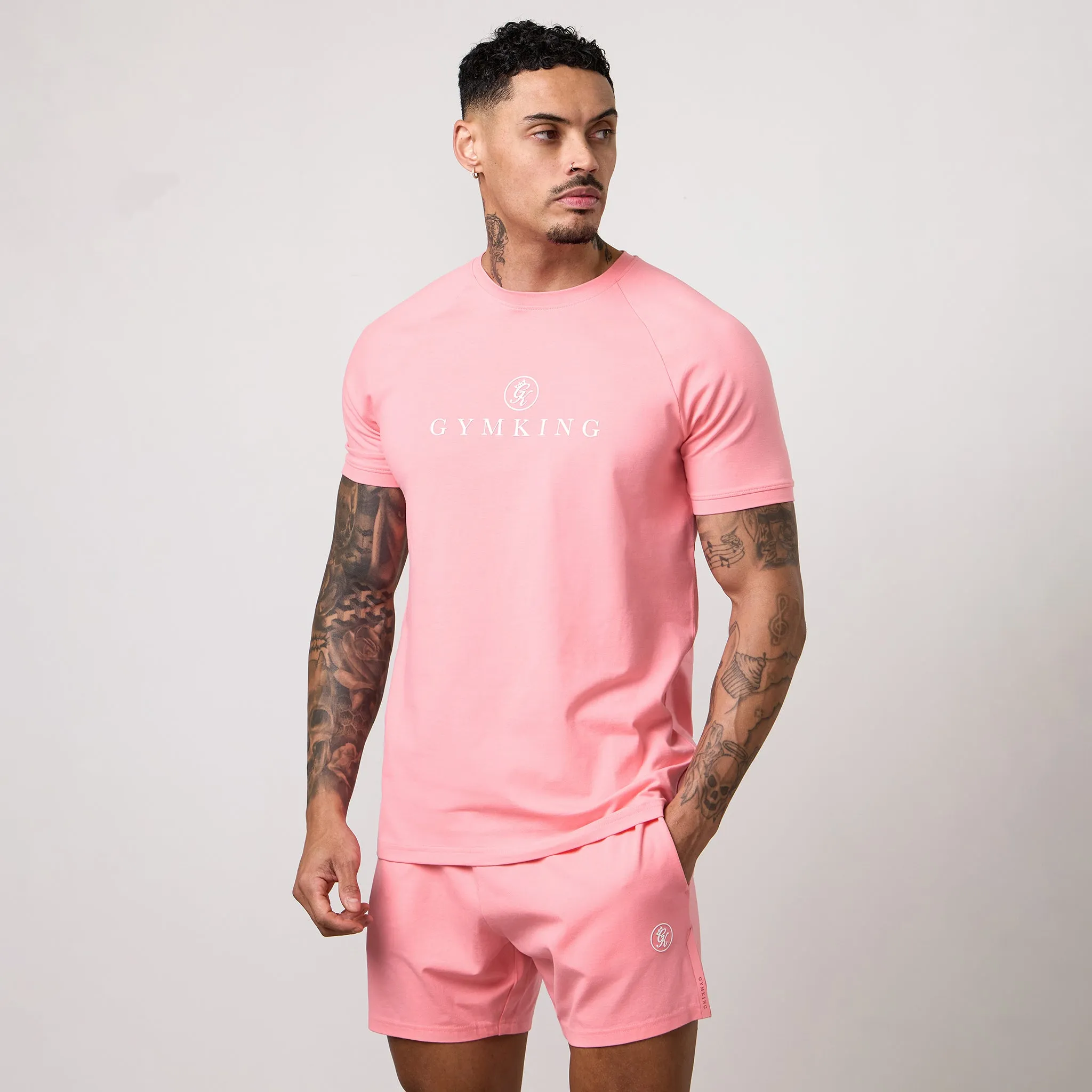 Gym King Pro Logo Tee - Pink sold by The Gym King product image thumbnail 2