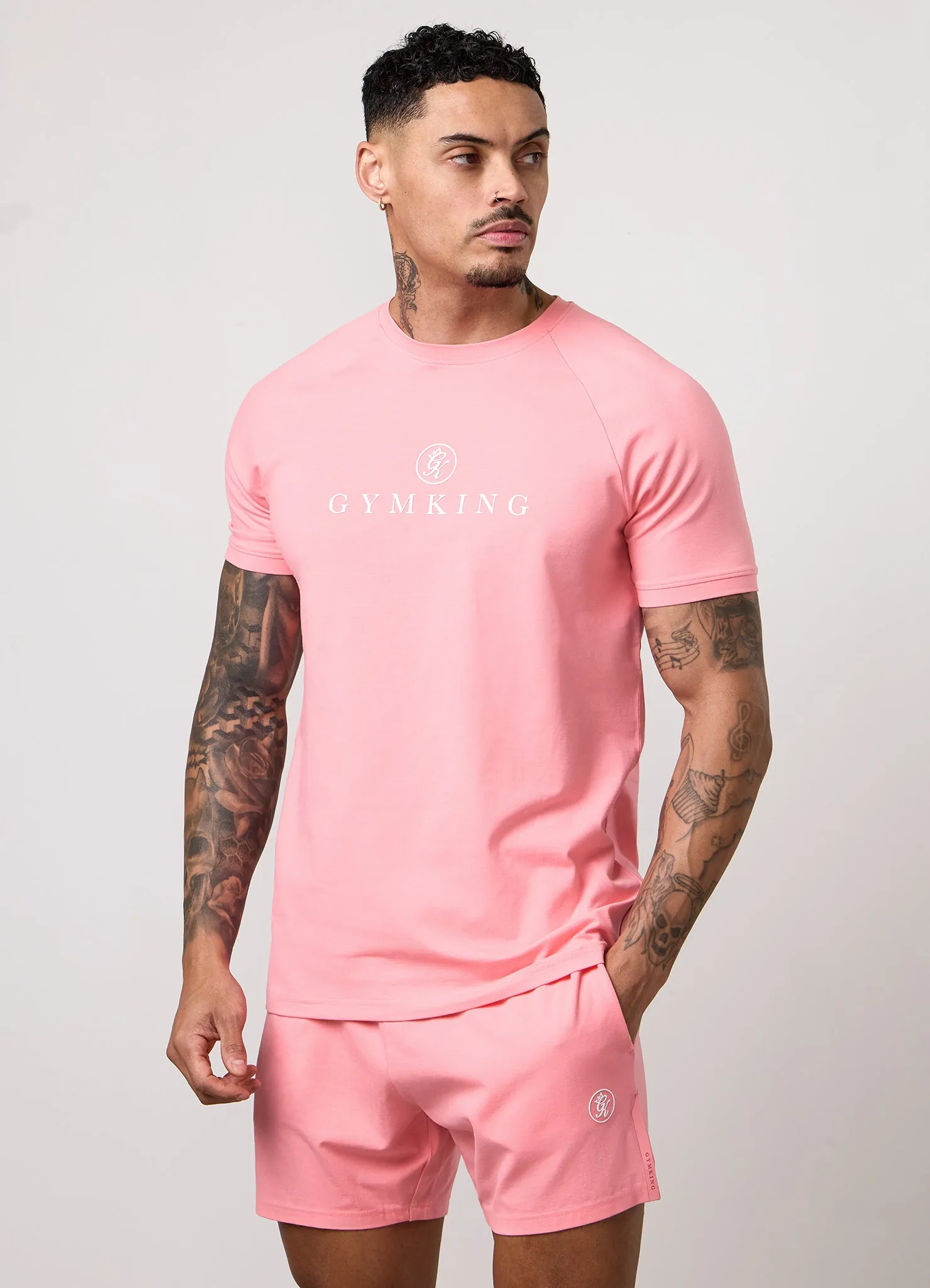 Gym King Pro Logo Tee - Pink sold by The Gym King product image thumbnail 4