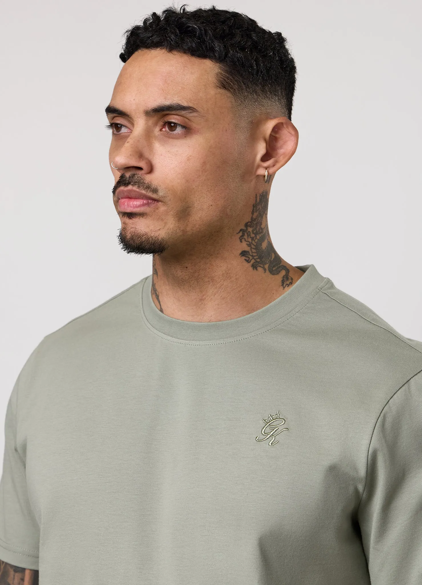 Gym King Victory Regular Fit Jersey Tee - Soft Khaki sold by The Gym King product image thumbnail 4