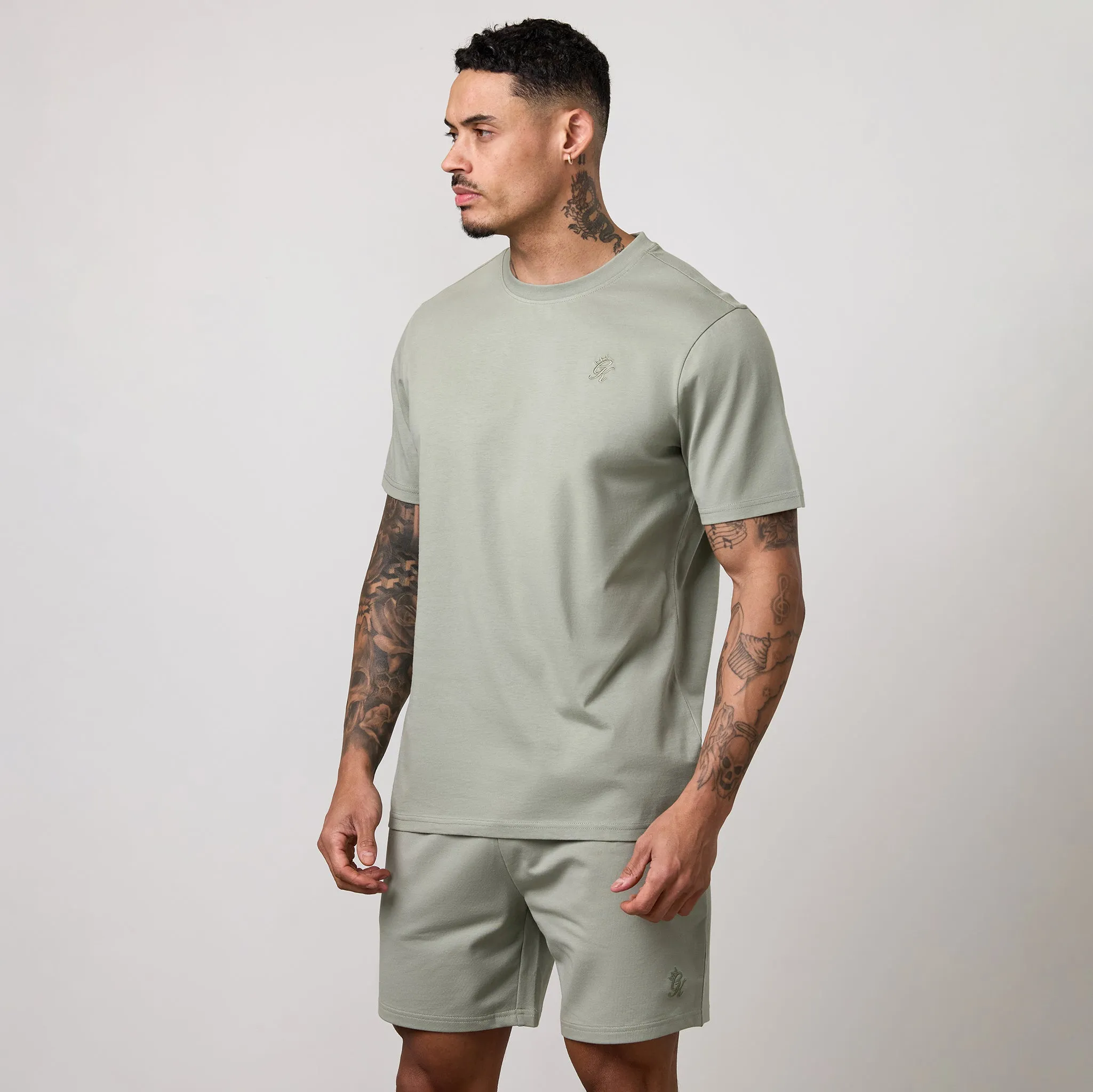 Gym King Victory Regular Fit Jersey Tee - Soft Khaki sold by The Gym King product image thumbnail 2