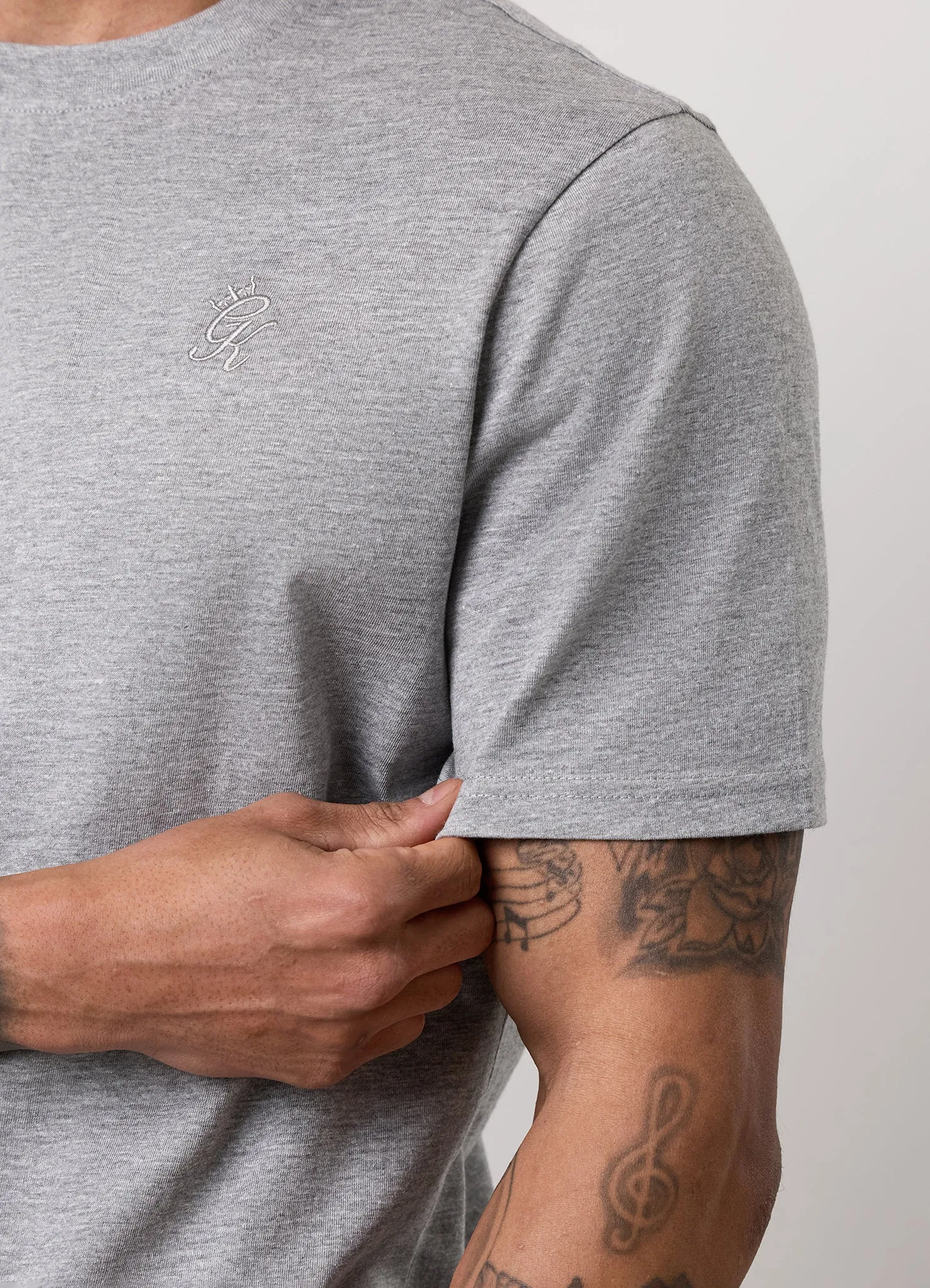 Gym King Victory Regular Fit Jersey Tee - Grey Marl sold by The Gym King product image thumbnail 5