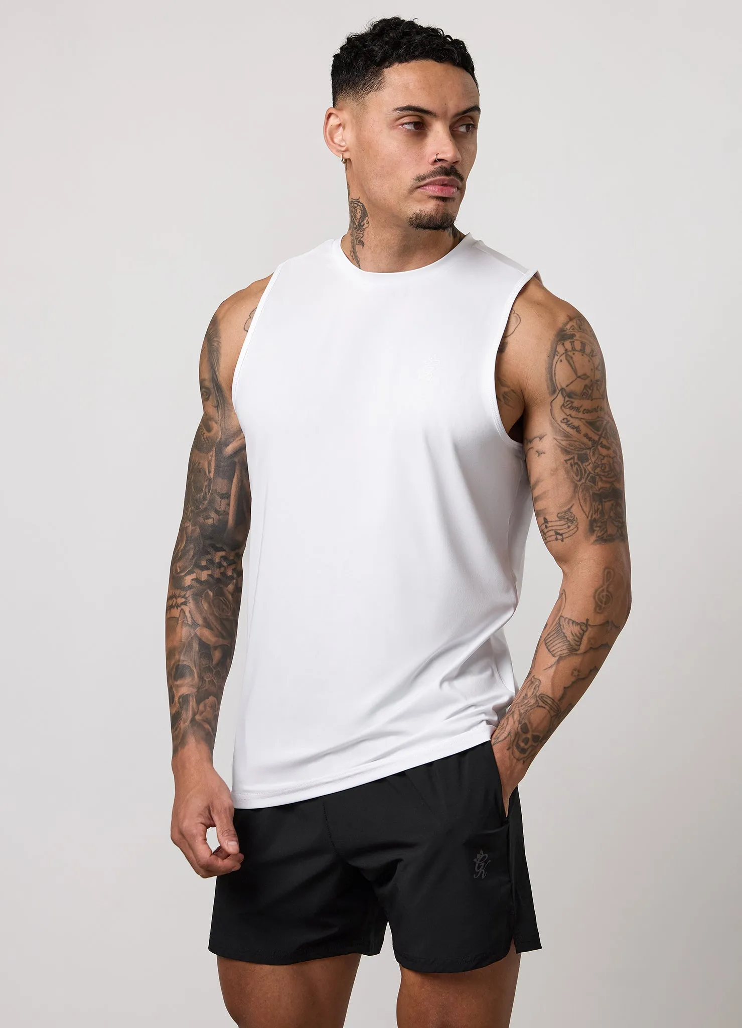 Gym King Victory Performance Vest - White sold by The Gym King