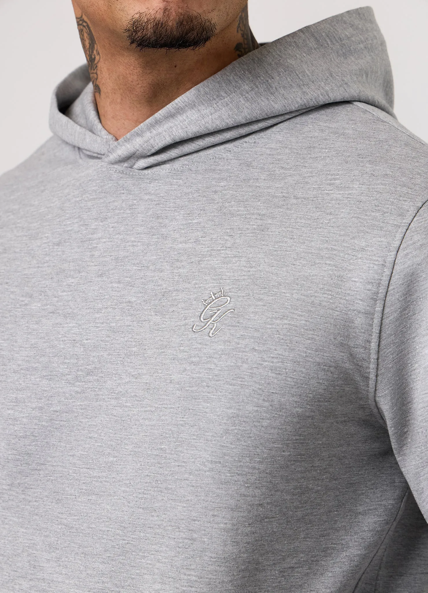 Gym King Victory Lightweight Loopback Hoodie - Grey Marl sold by The Gym King product image thumbnail 5