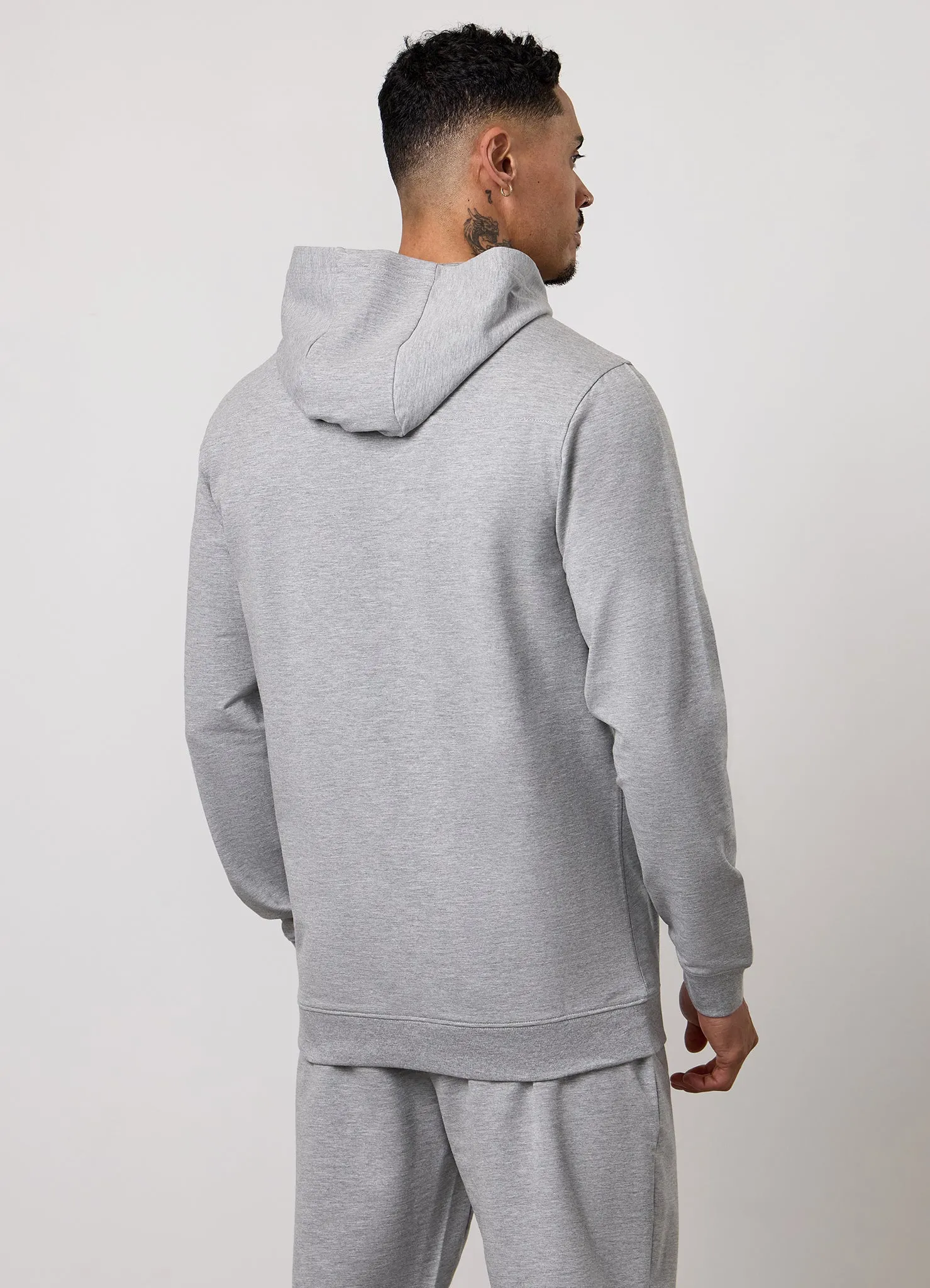Gym King Victory Lightweight Loopback Hoodie - Grey Marl sold by The Gym King product image thumbnail 3