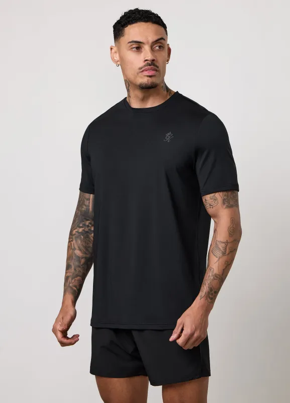 Gym King Victory Performance Poly Tee - Black made by The Gym King