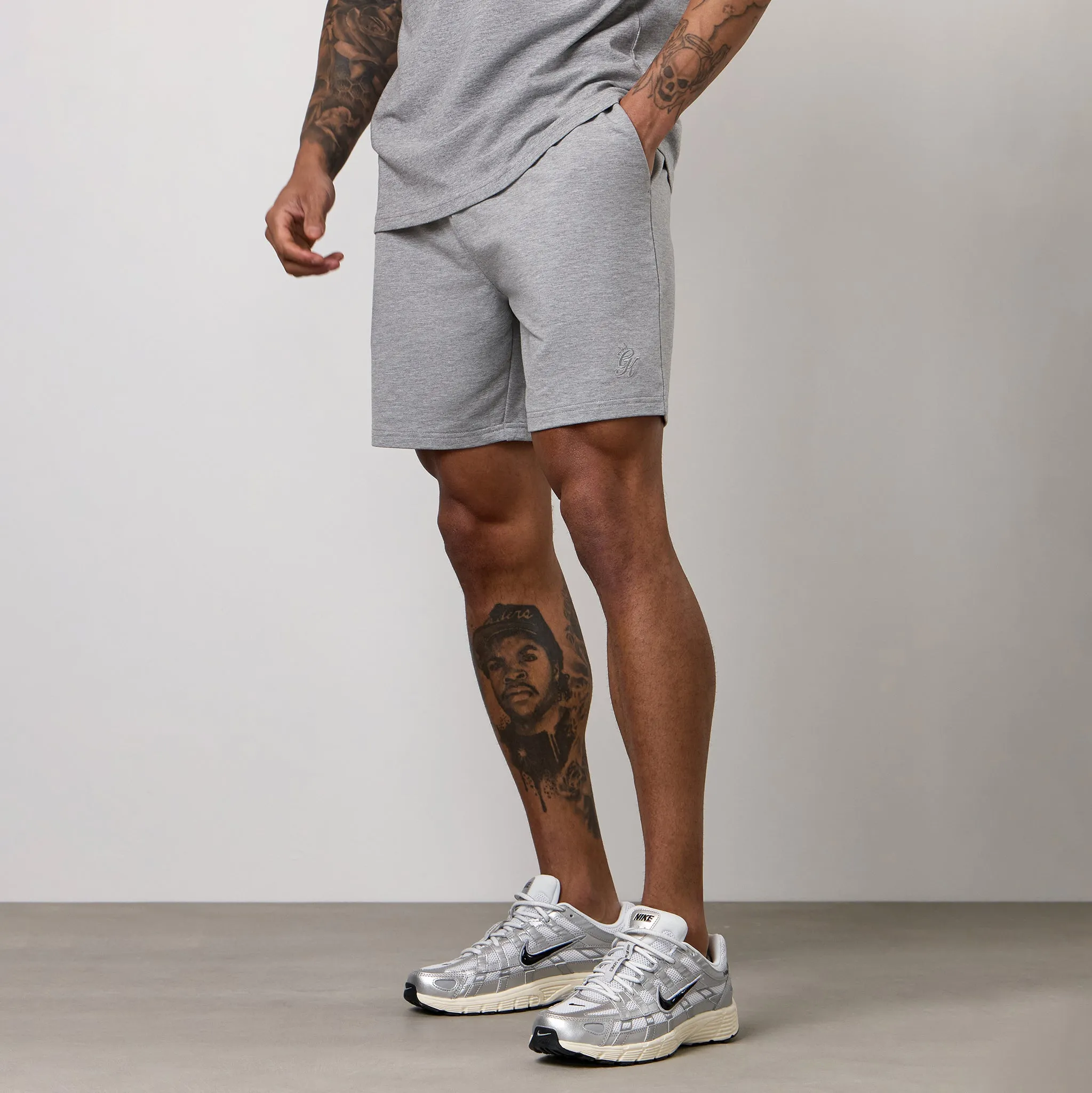 Gym King Victory Loopback Short - Grey Marl sold by The Gym King product image thumbnail 2