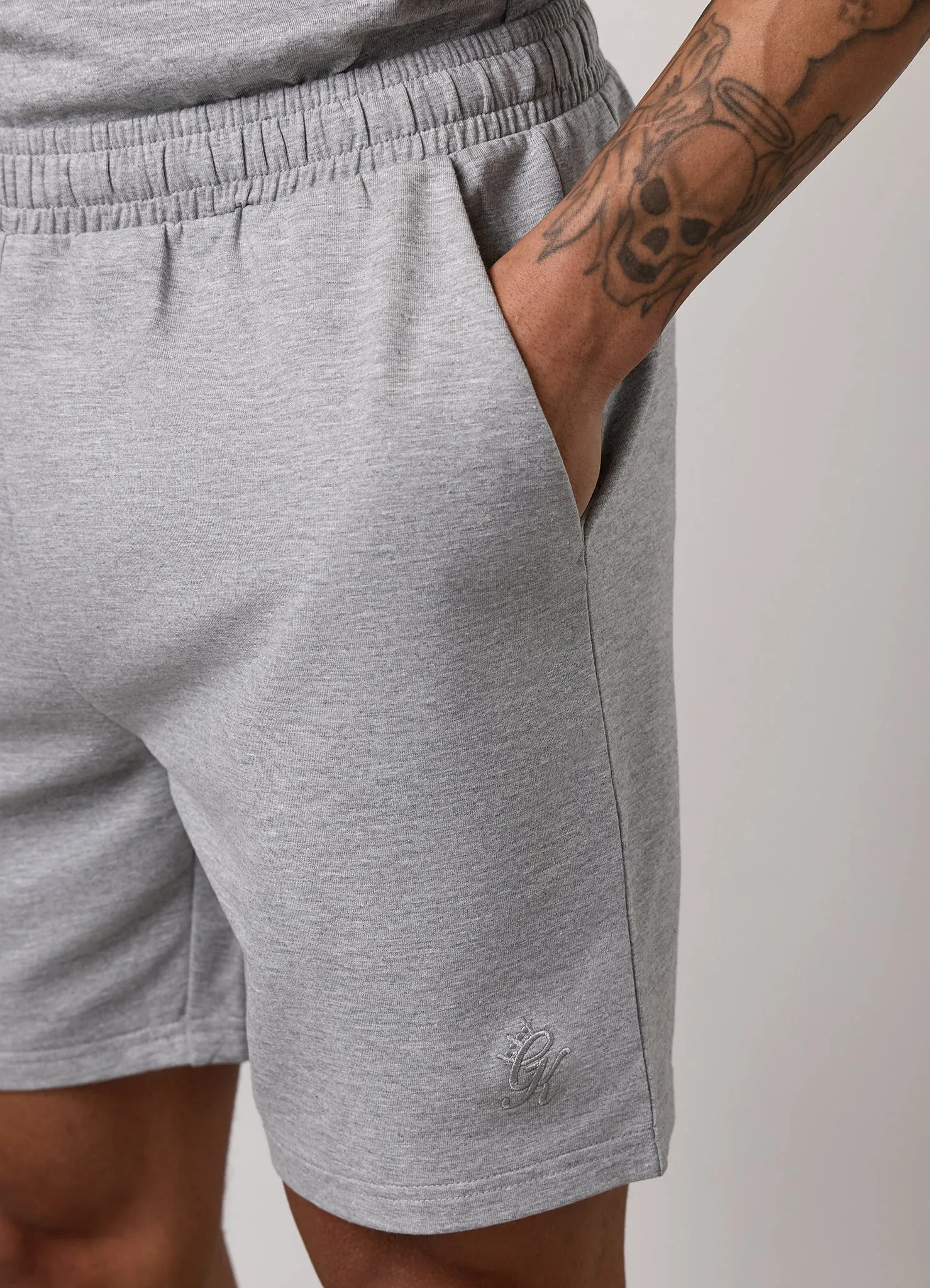 Gym King Victory Loopback Short - Grey Marl sold by The Gym King product image thumbnail 5