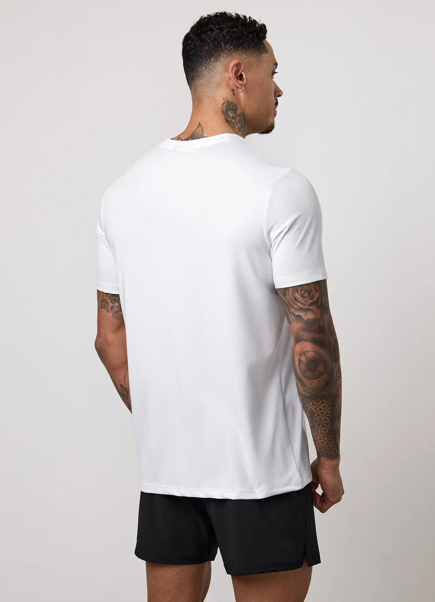 Gym King Victory Performance Poly Tee - White sold by The Gym King product image thumbnail 3