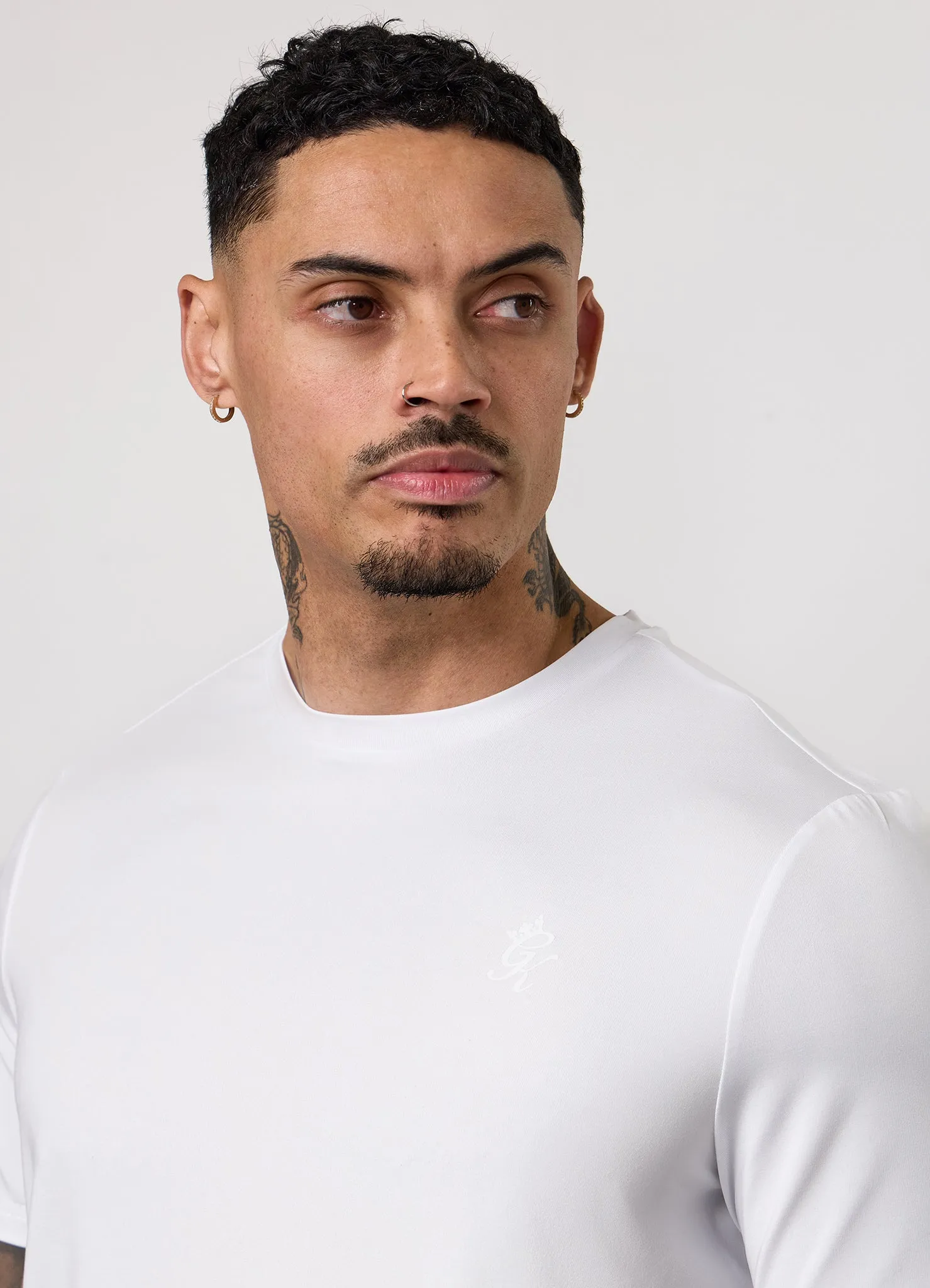 Gym King Victory Performance Poly Tee - White sold by The Gym King product image thumbnail 4