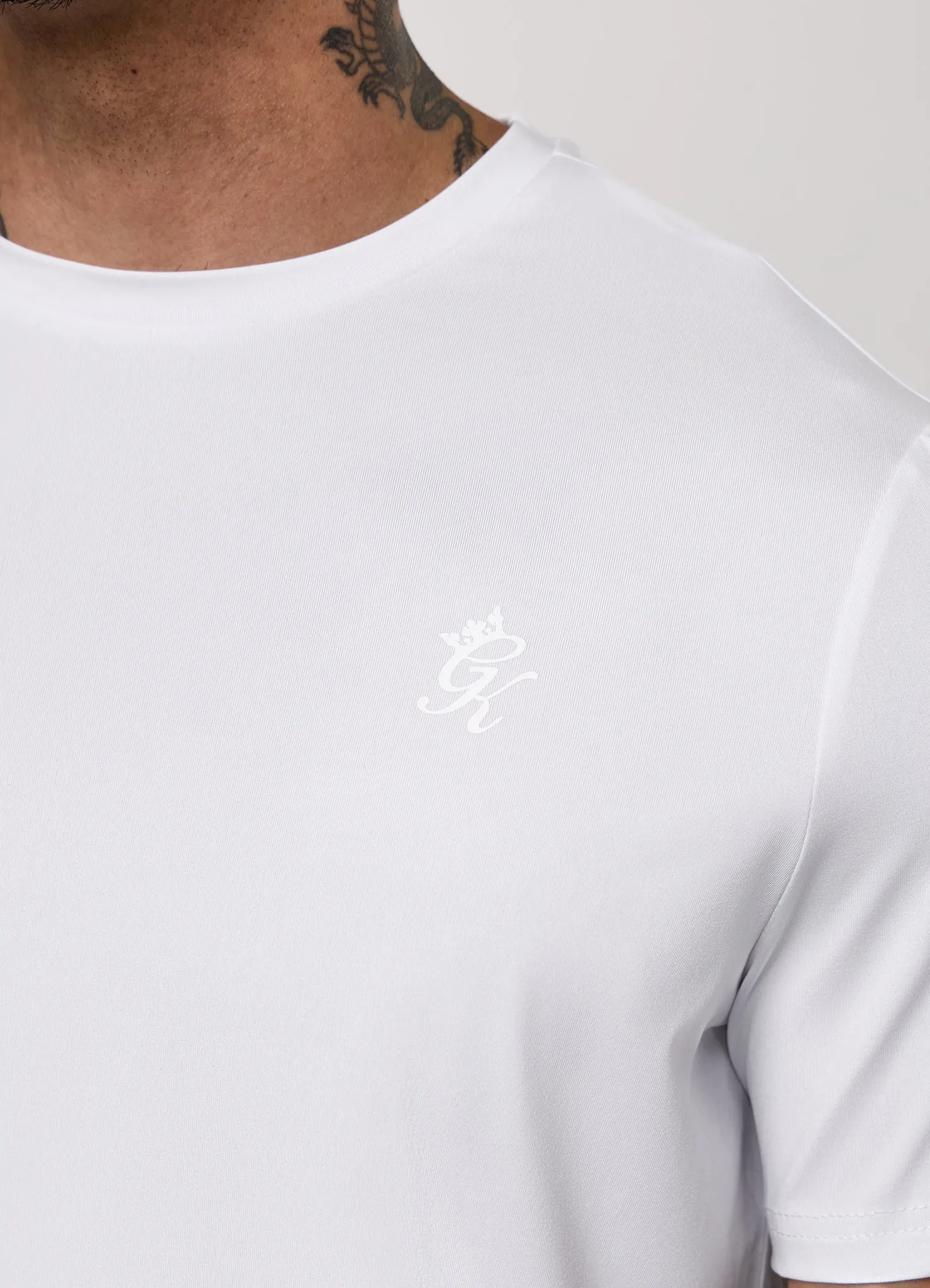 Gym King Victory Performance Poly Tee - White sold by The Gym King product image thumbnail 5