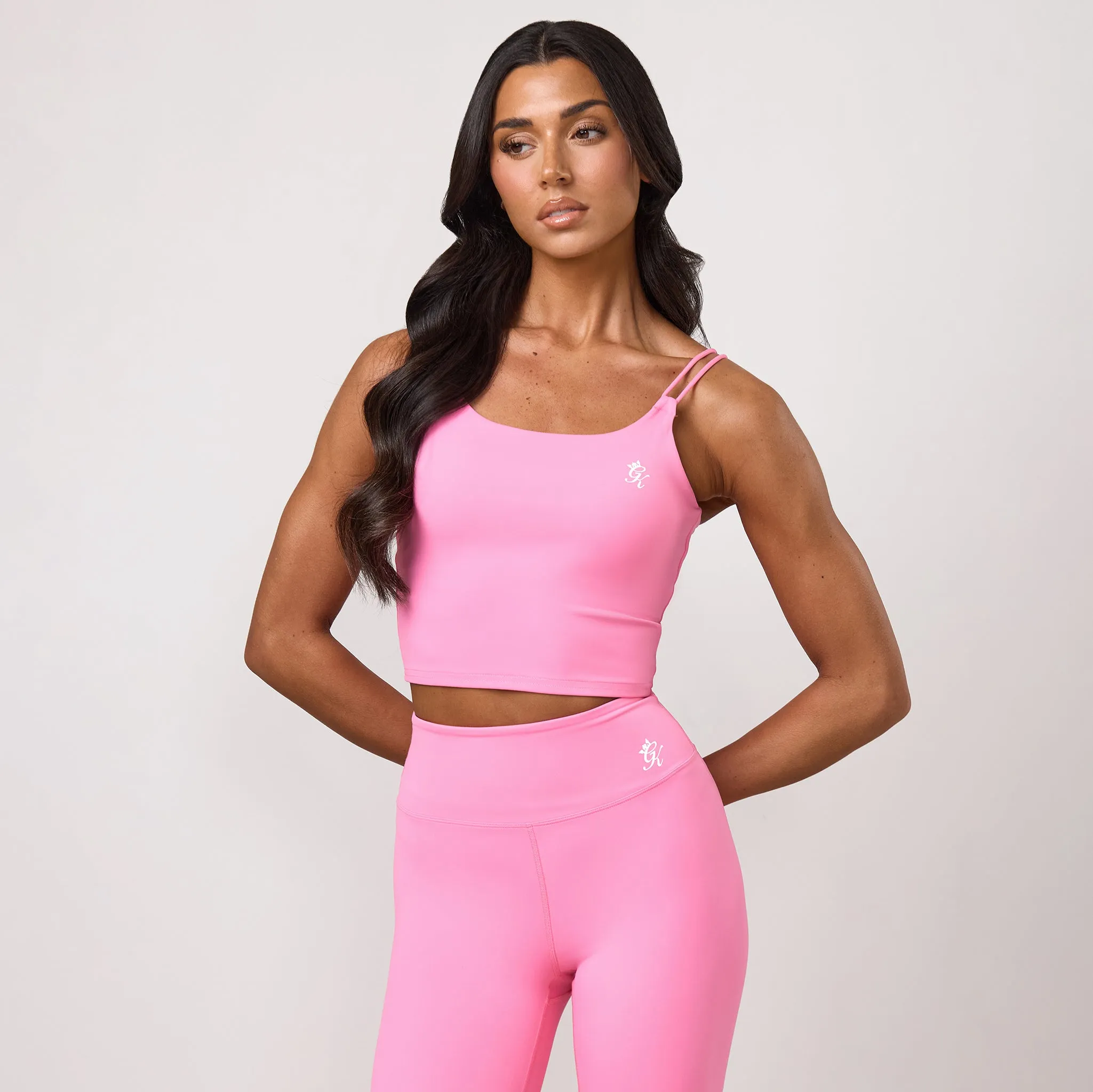 Gym King 365 Long Line Tank - Carnation Pink sold by The Gym King product image thumbnail 2