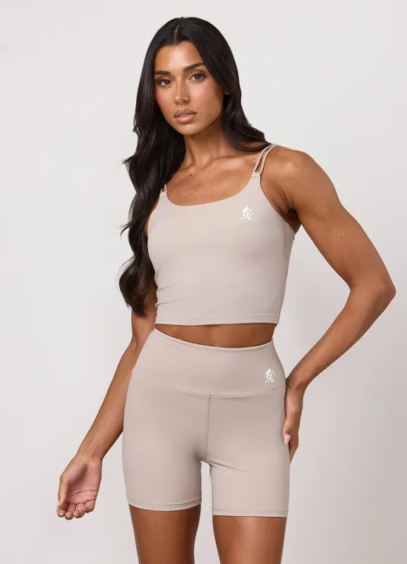 Gym King 365 Long Line Tank - Taupe made by The Gym King