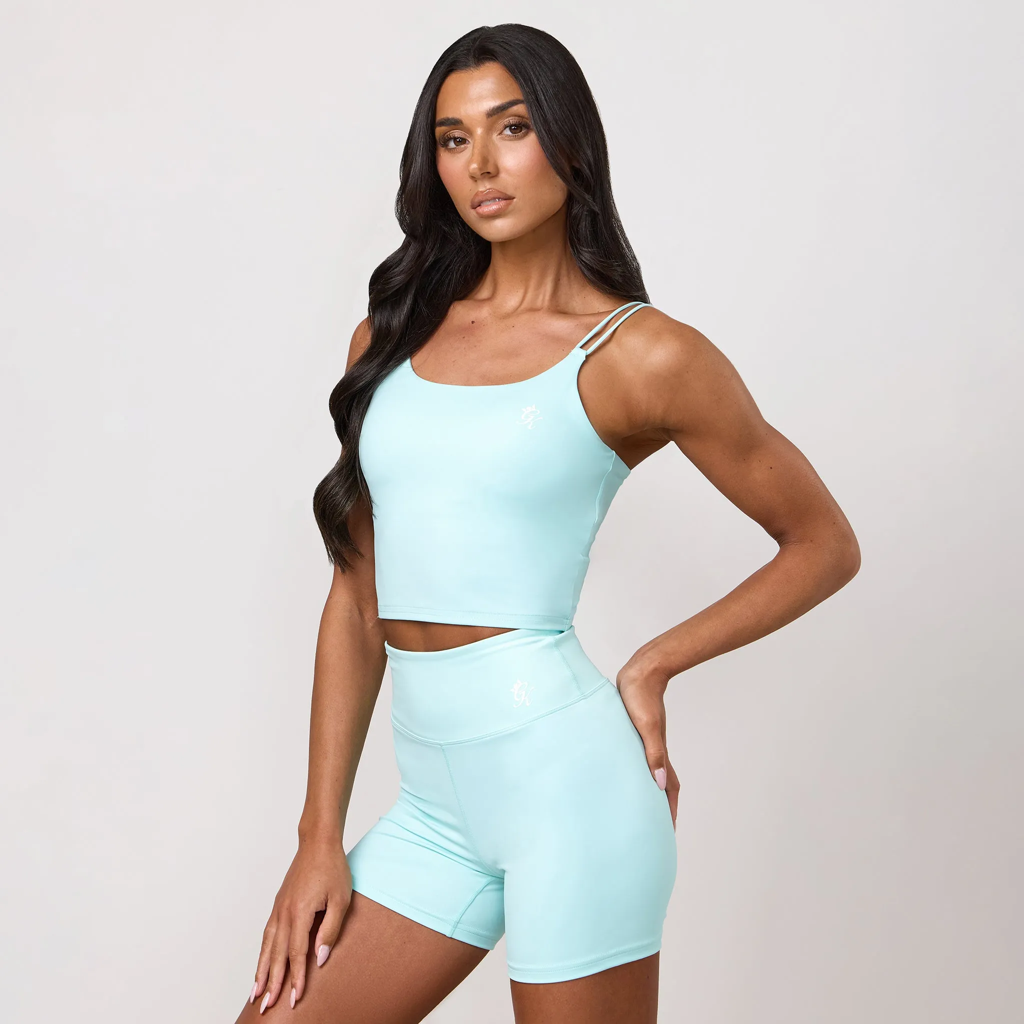 Gym King 365 Long Line Tank - Pale Turquoise sold by The Gym King product image thumbnail 2