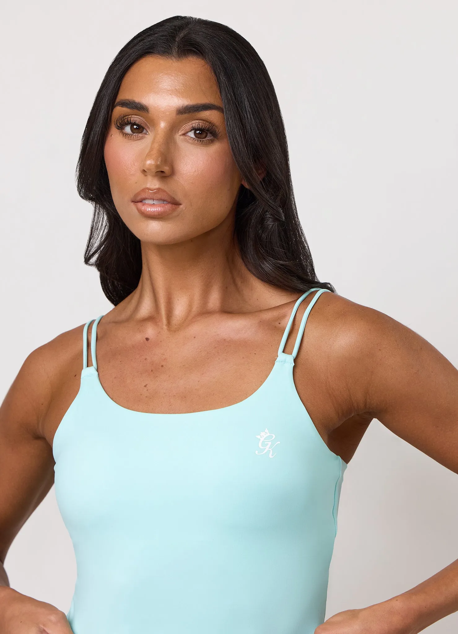 Gym King 365 Long Line Tank - Pale Turquoise sold by The Gym King product image thumbnail 4