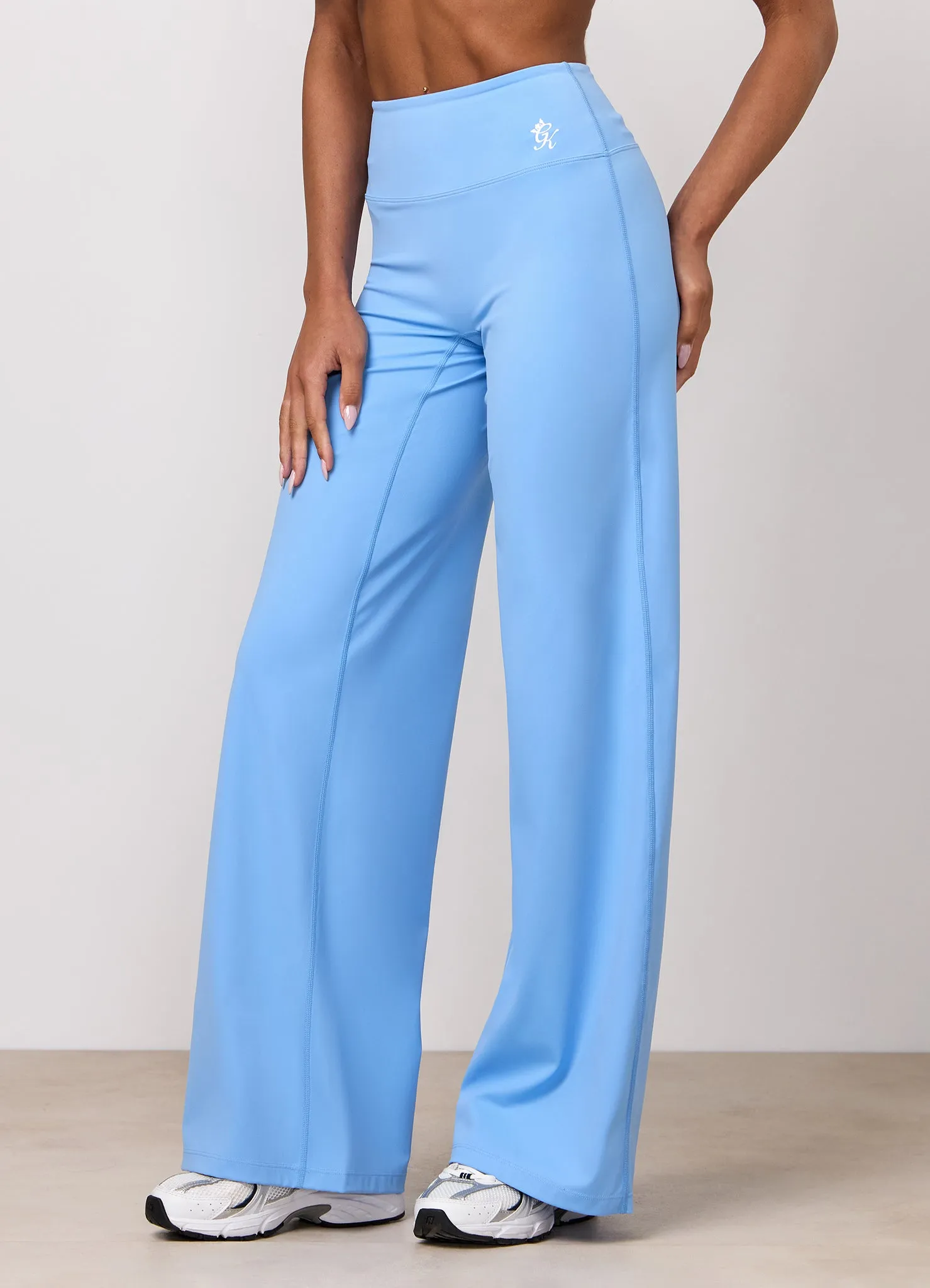 Gym King 365 Lightweight Straight Leg Yoga Pant Petite - Blue Cotton sold by The Gym King