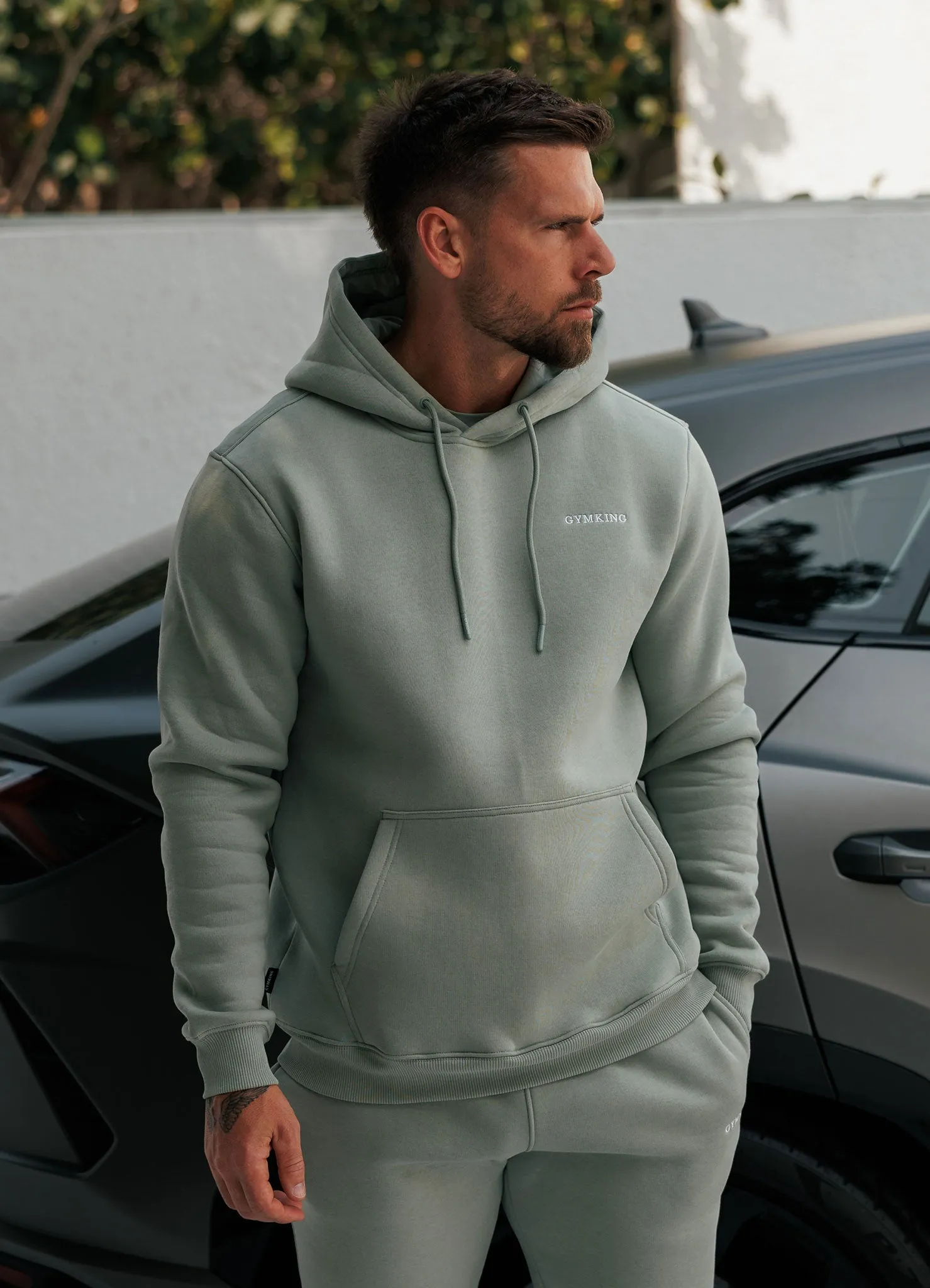Gym King Fundamental Linear Hood Tracksuit - Urban Sage sold by The Gym King product image thumbnail 5