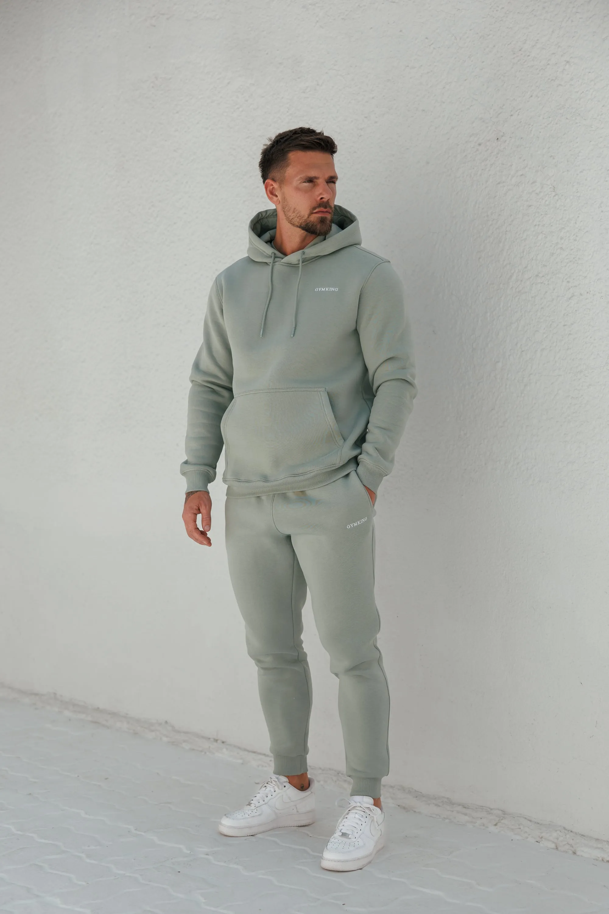 Gym King Fundamental Linear Hood Tracksuit - Urban Sage sold by The Gym King product image thumbnail 4