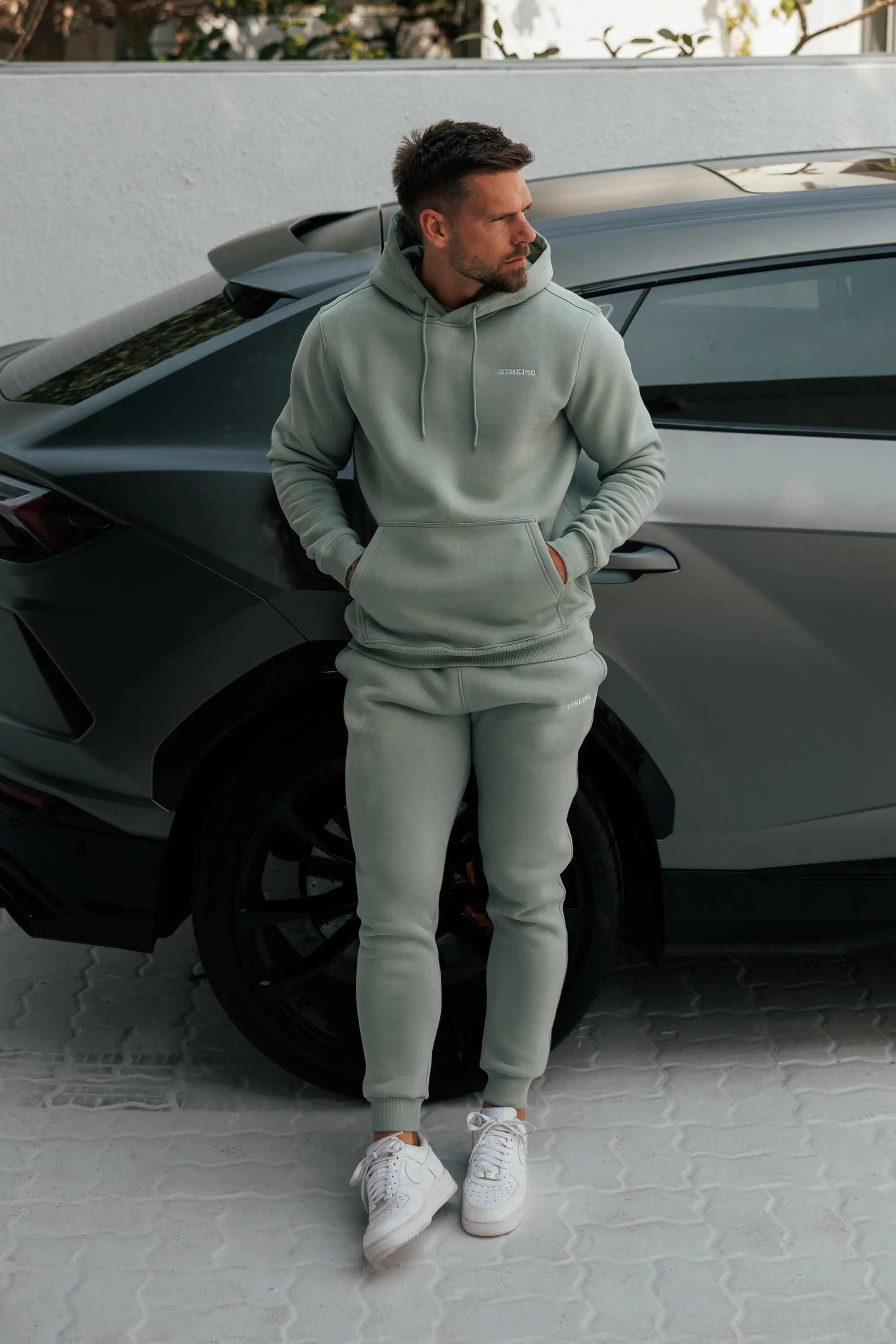 Gym King Fundamental Linear Hood Tracksuit - Urban Sage sold by The Gym King