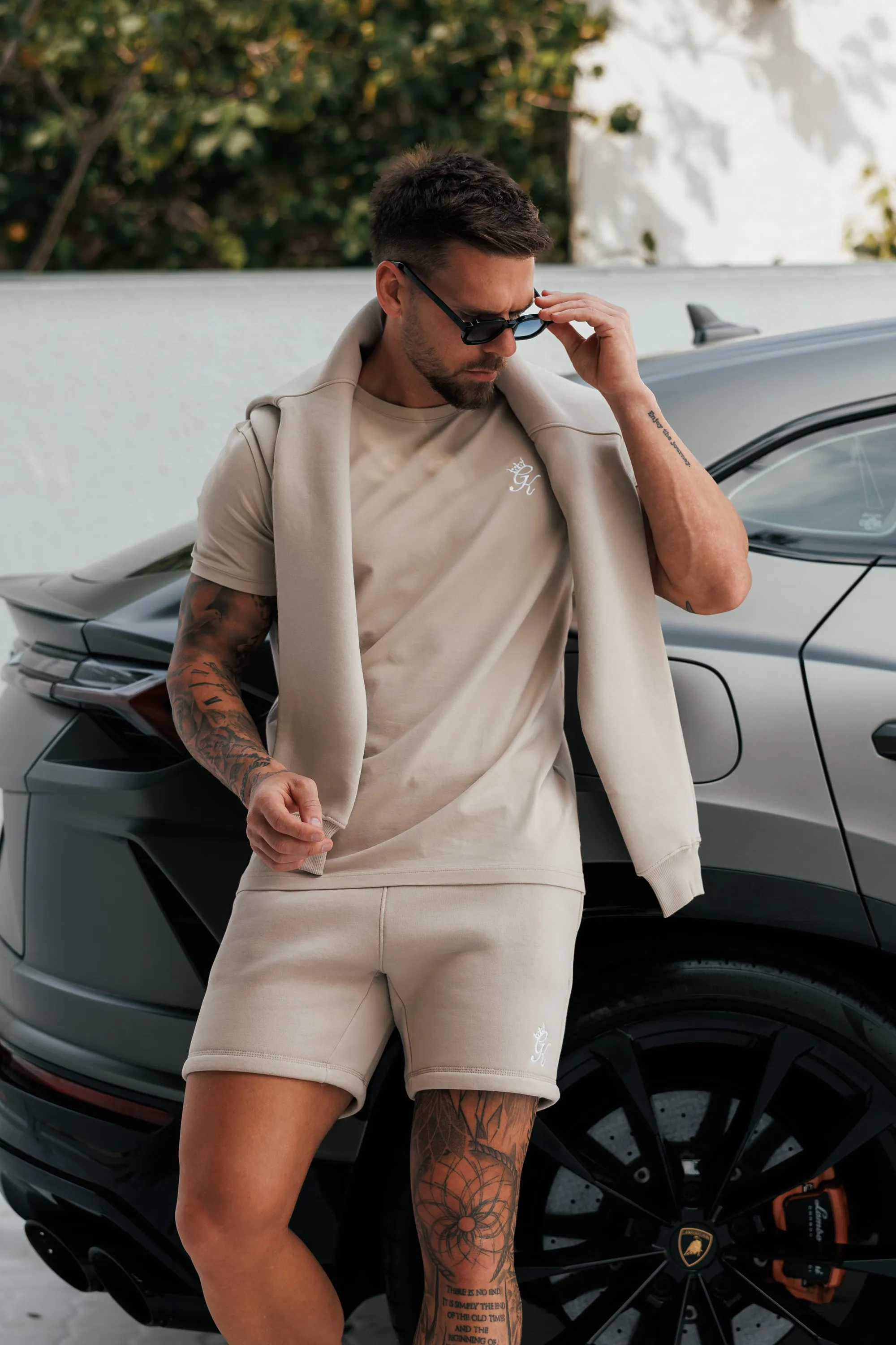 Gym King Fundamental Tee - Fossil Stone sold by The Gym King product image thumbnail 3