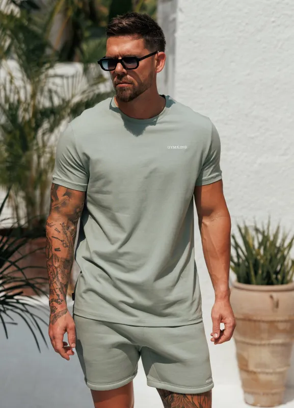 Gym King Fundamental Linear Tee - Urban Sage made by The Gym King