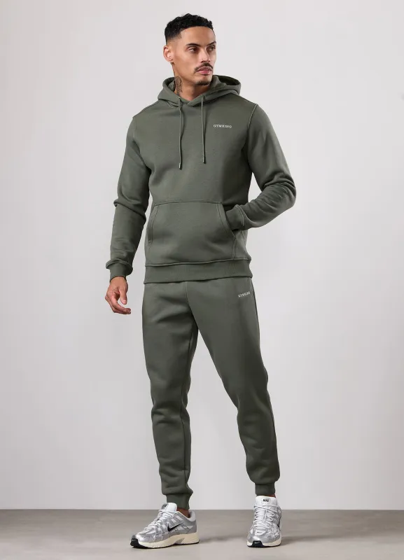 Gym King Fundamental Linear Hood Tracksuit - Deep Olive made by The Gym King