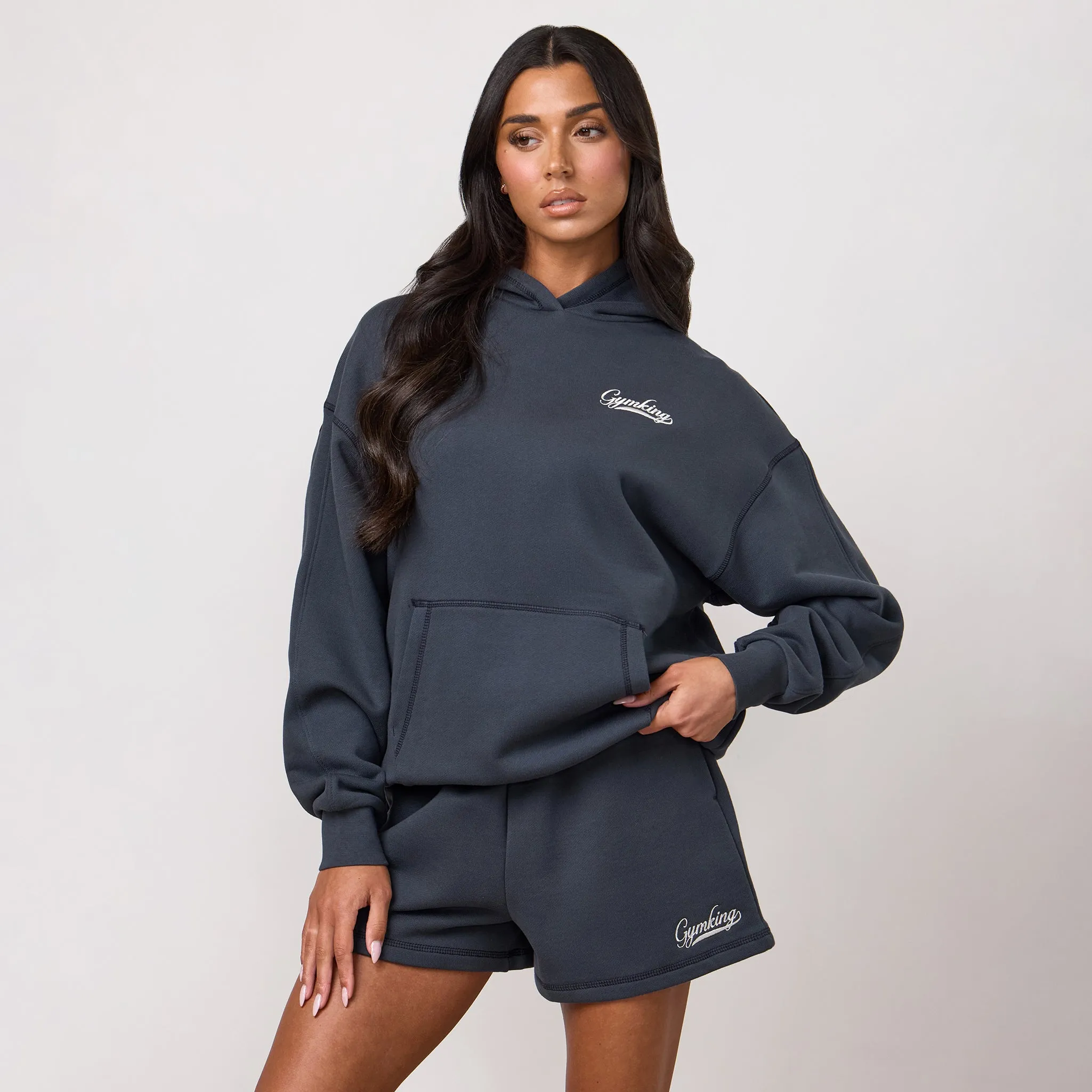 Gym King Renew Flatlock Hood - Midnight Blue sold by The Gym King product image thumbnail 2