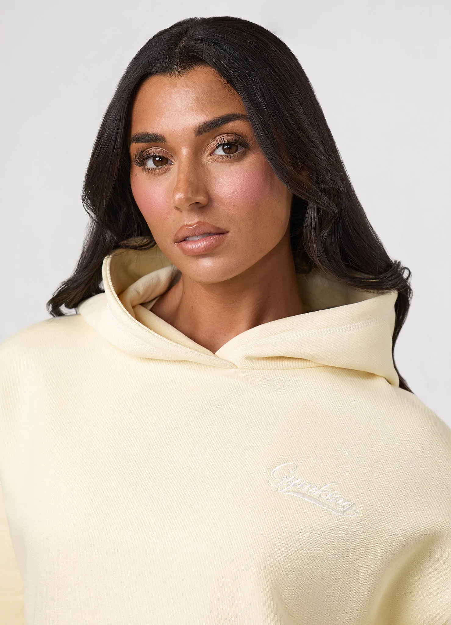 Gym King Renew Flatlock Hoodie - Buttermilk sold by The Gym King product image thumbnail 5